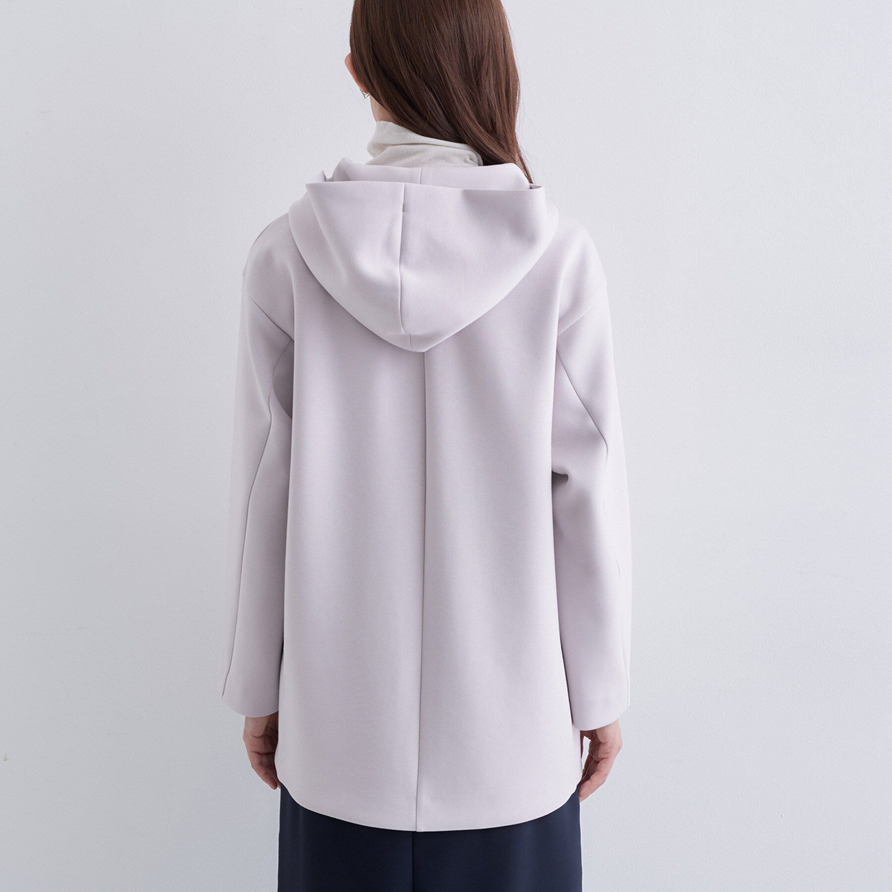 INDIVI「【軽羽織り】フーディーライトコート」|ブルゾン・スタジャン|