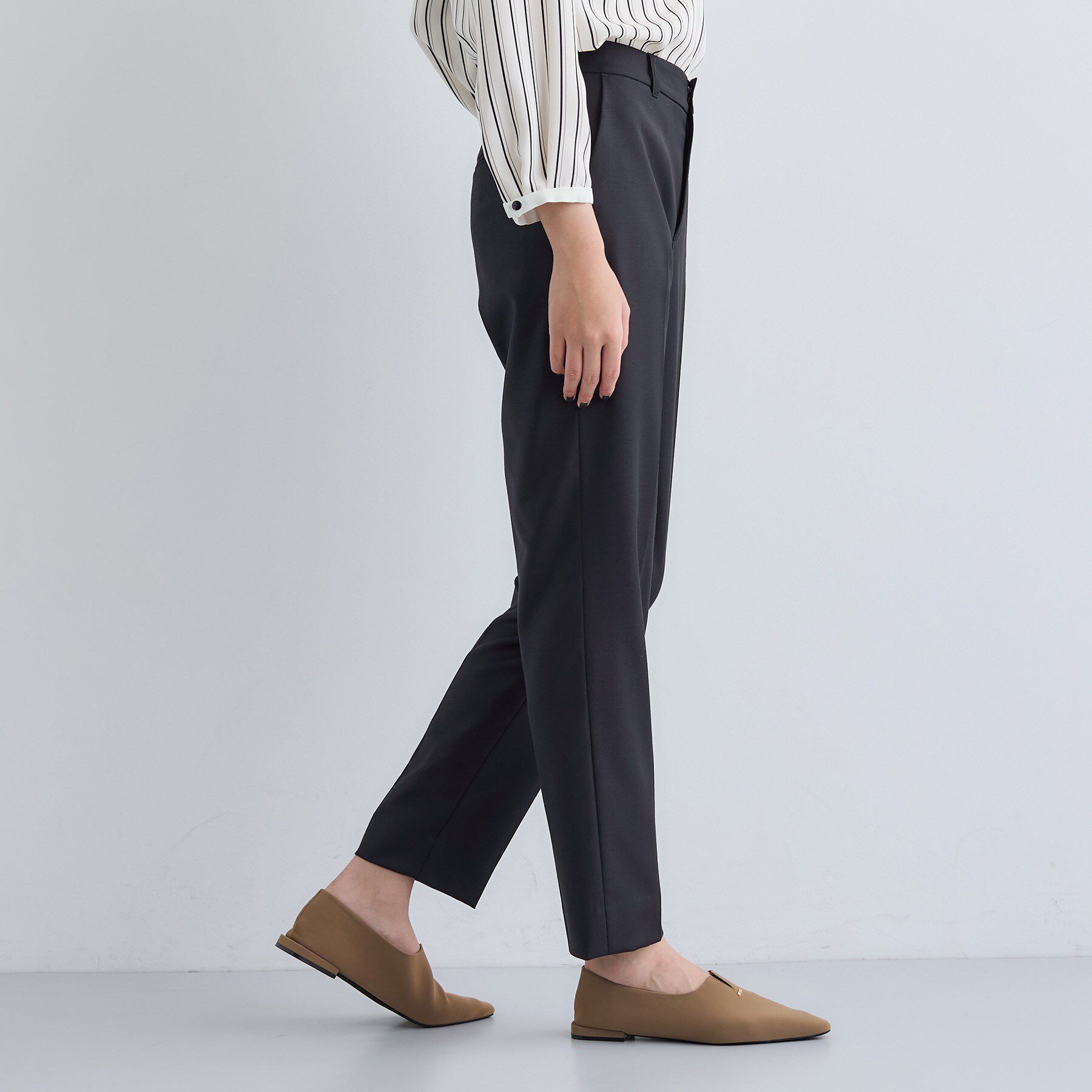 INDIVI「【日本製／スーツ／通勤】シルクウールストレッチ テーパードパンツ」|その他|