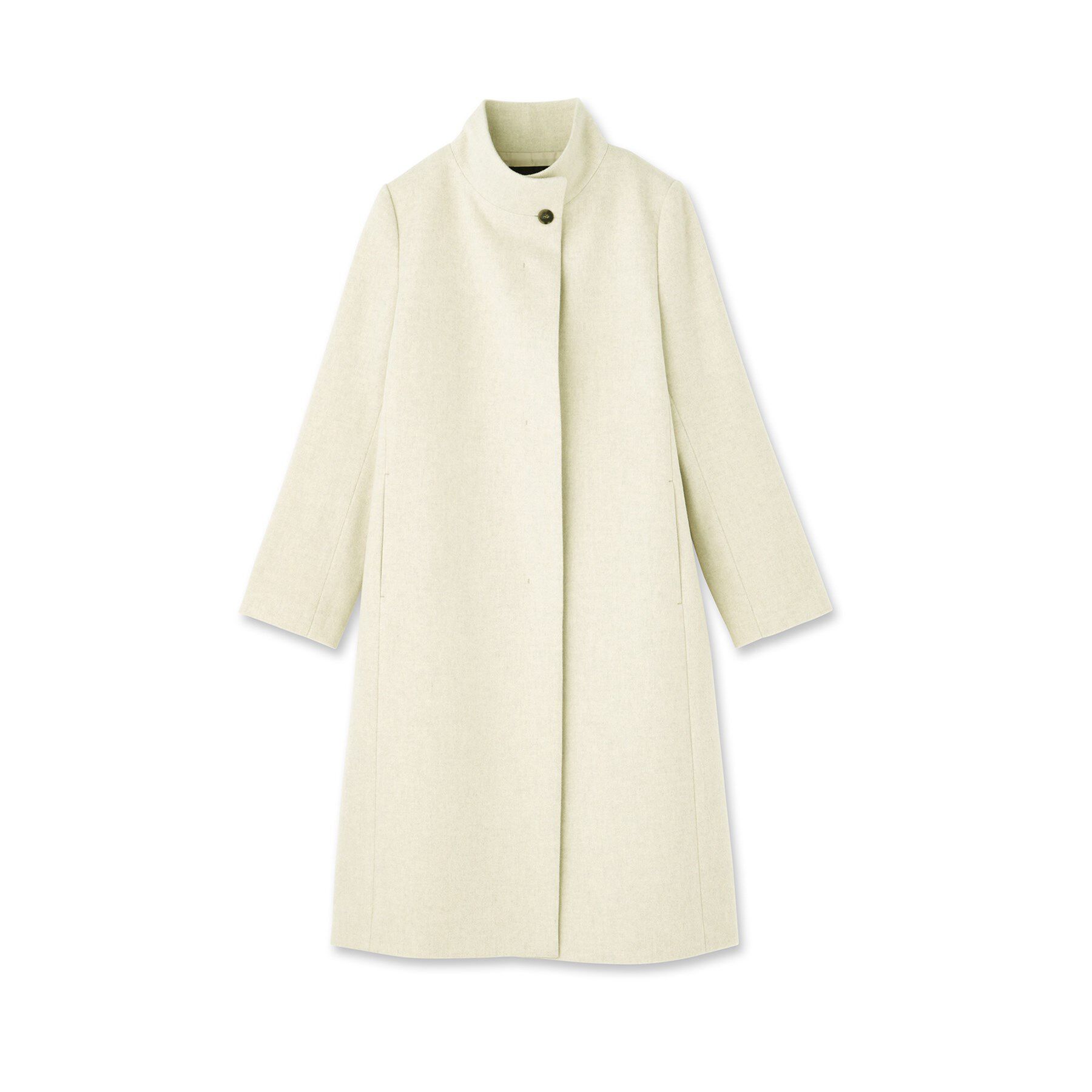 INDIVI「【名品コート／日本製】ウール100％スタンドカラーロングコート」|その他|