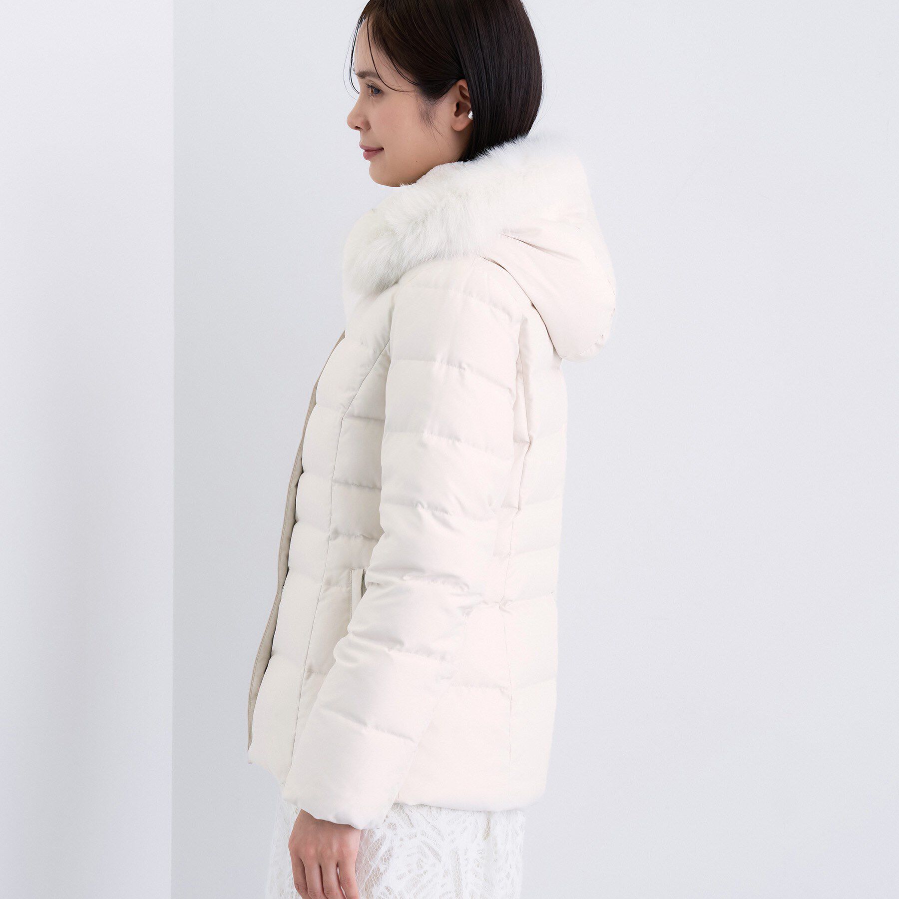 INDIVI「【名品／撥水／抗菌防臭】ショート丈リサイクルダウンコート」|ダウン|