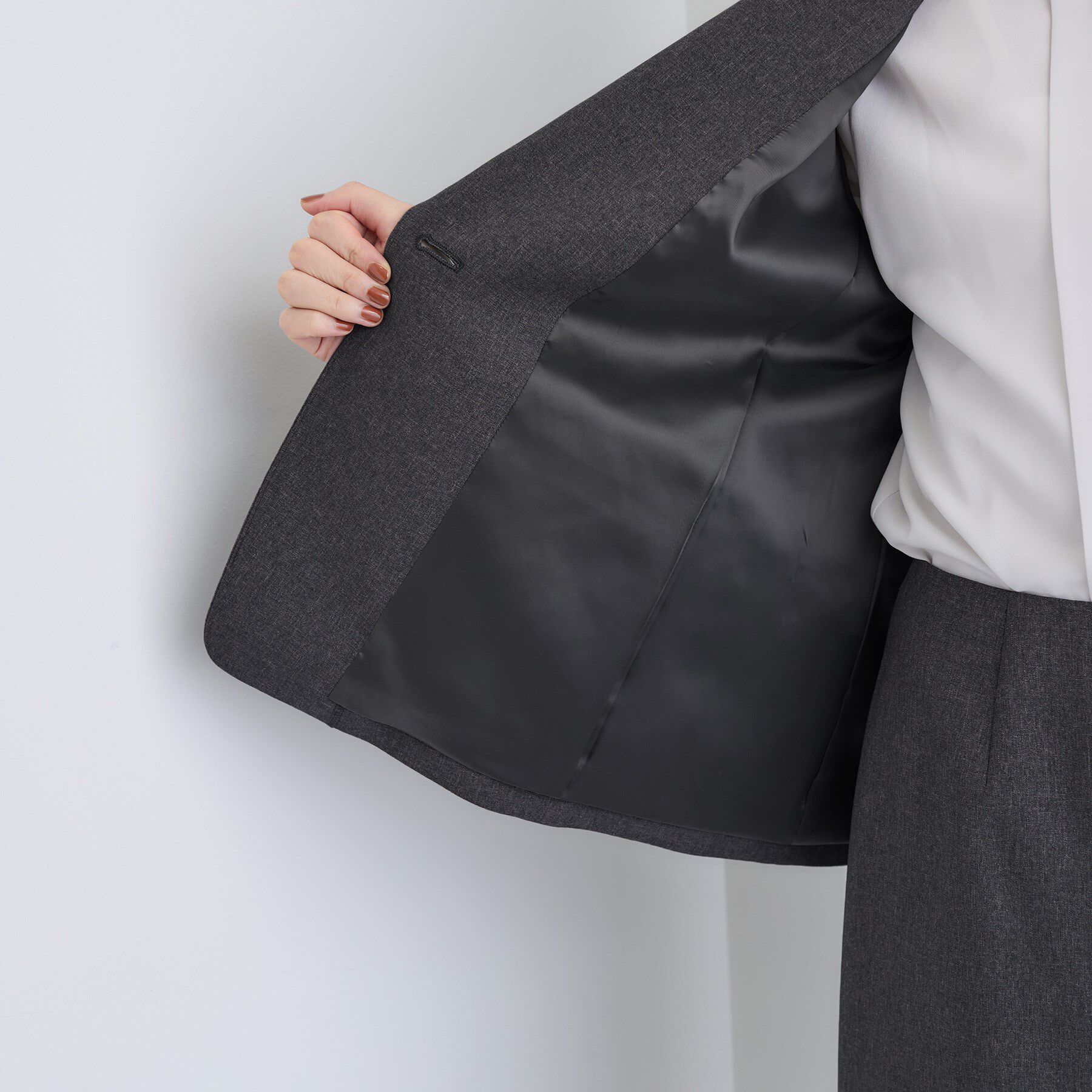 INDIVI「【洗える／通勤／スーツ】メランジストレッチ テーラージャケット」|スーツ|