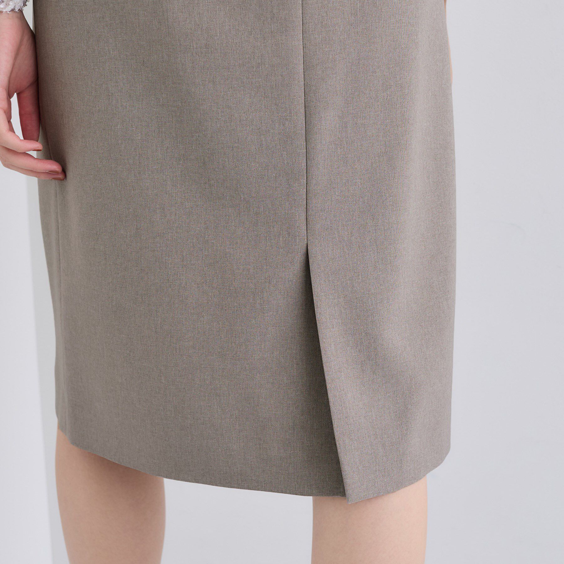 INDIVI「【洗える／通勤／スーツ】メランジストレッチ タイトスカート」|スーツ|