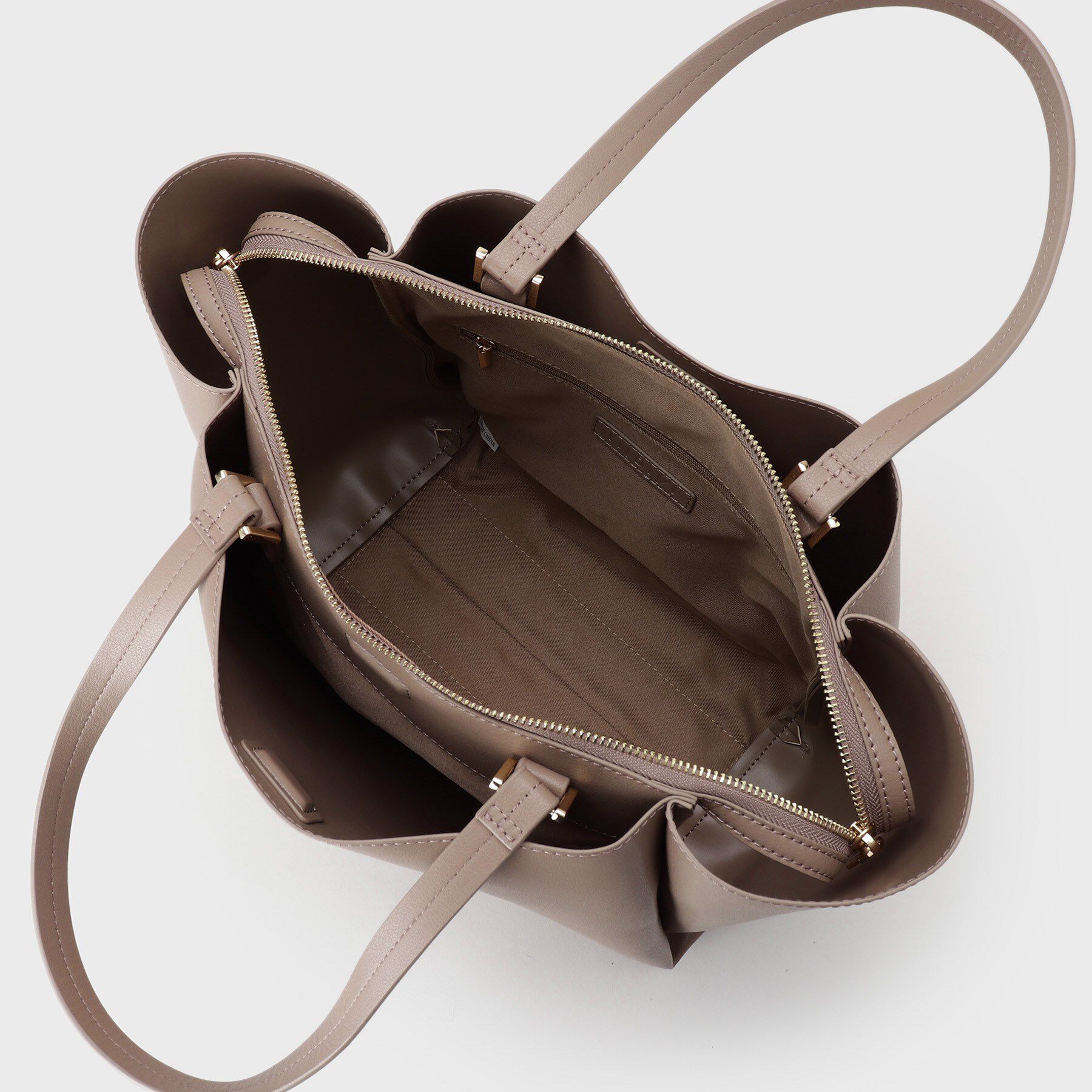 INDIVI「【A4収納可能／合皮】キャリアタックバッグ」|トートバッグ|