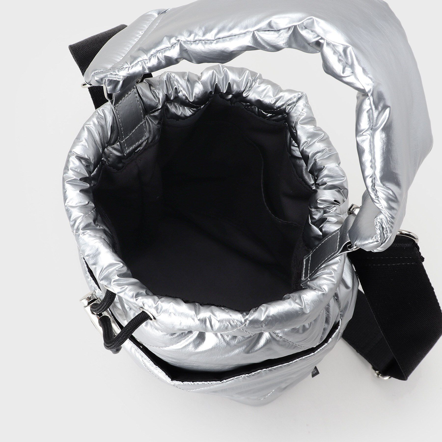 INDIVI「【大人カジュアル／ショルダー付】ふかふか巾着バッグ」|ハンドバッグ|