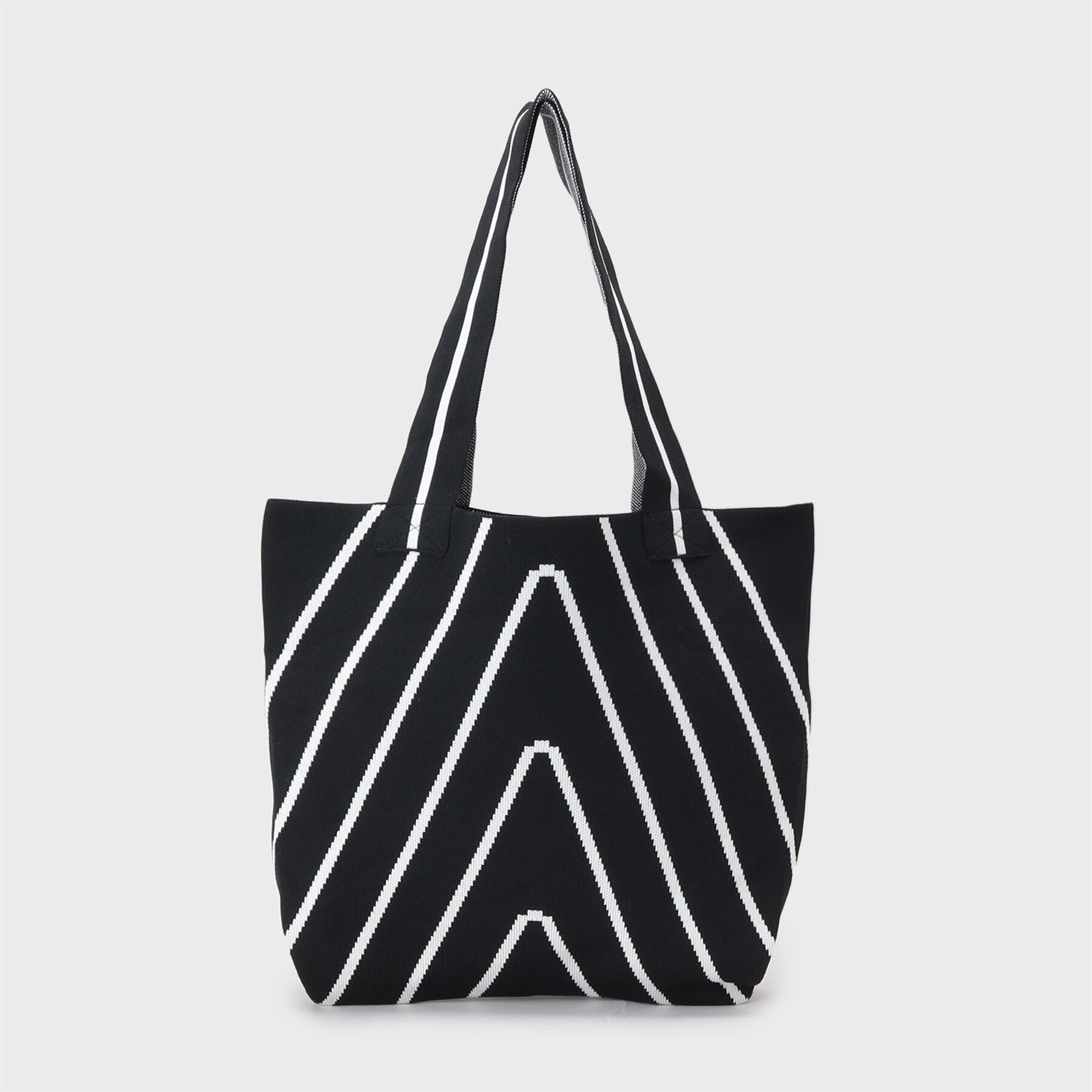 INDIVI「【WEB限定カラー／A4収納】柄ニットバッグ」|トートバッグ|