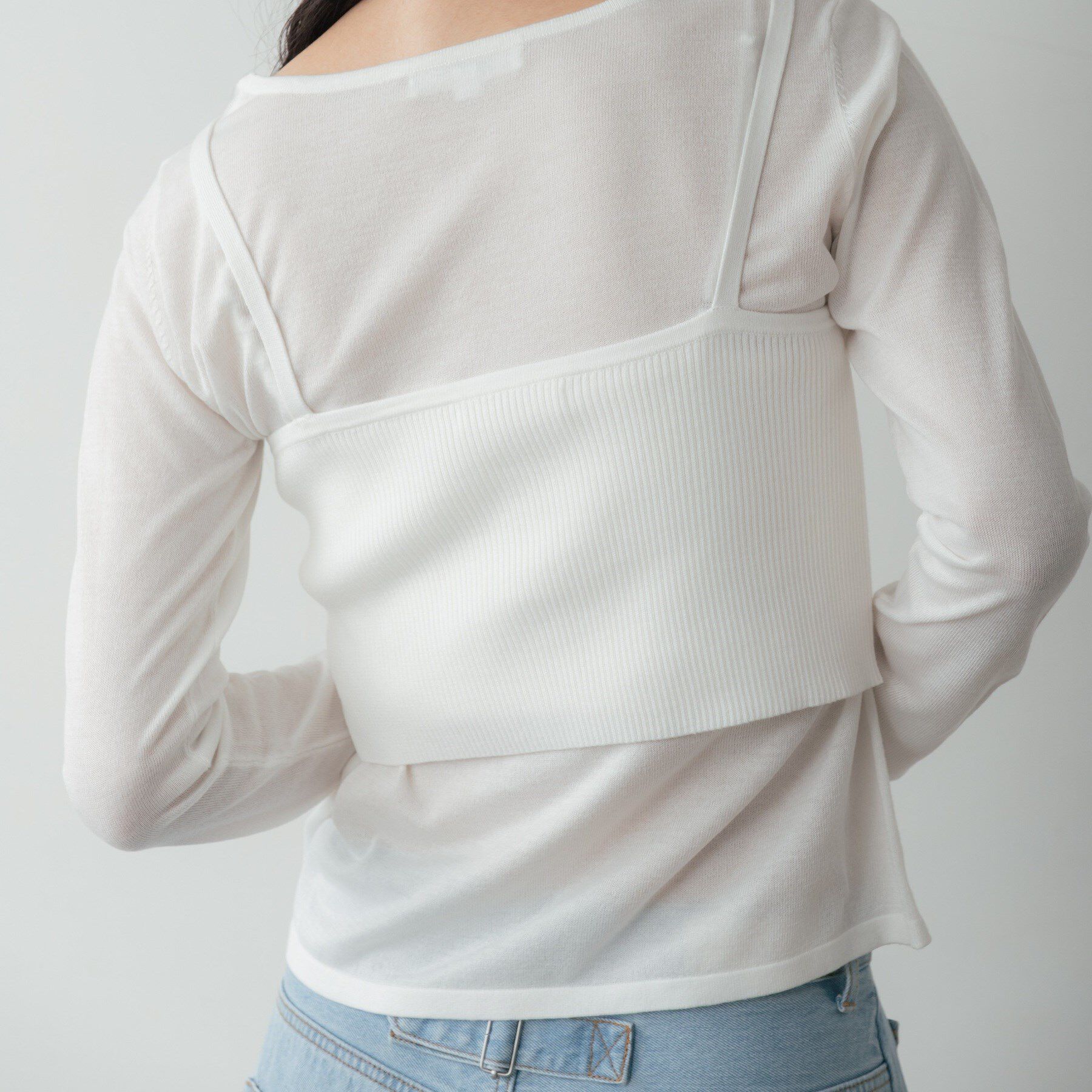 GALLEST「ビスチェレイヤードニット」|ニット・セーター|