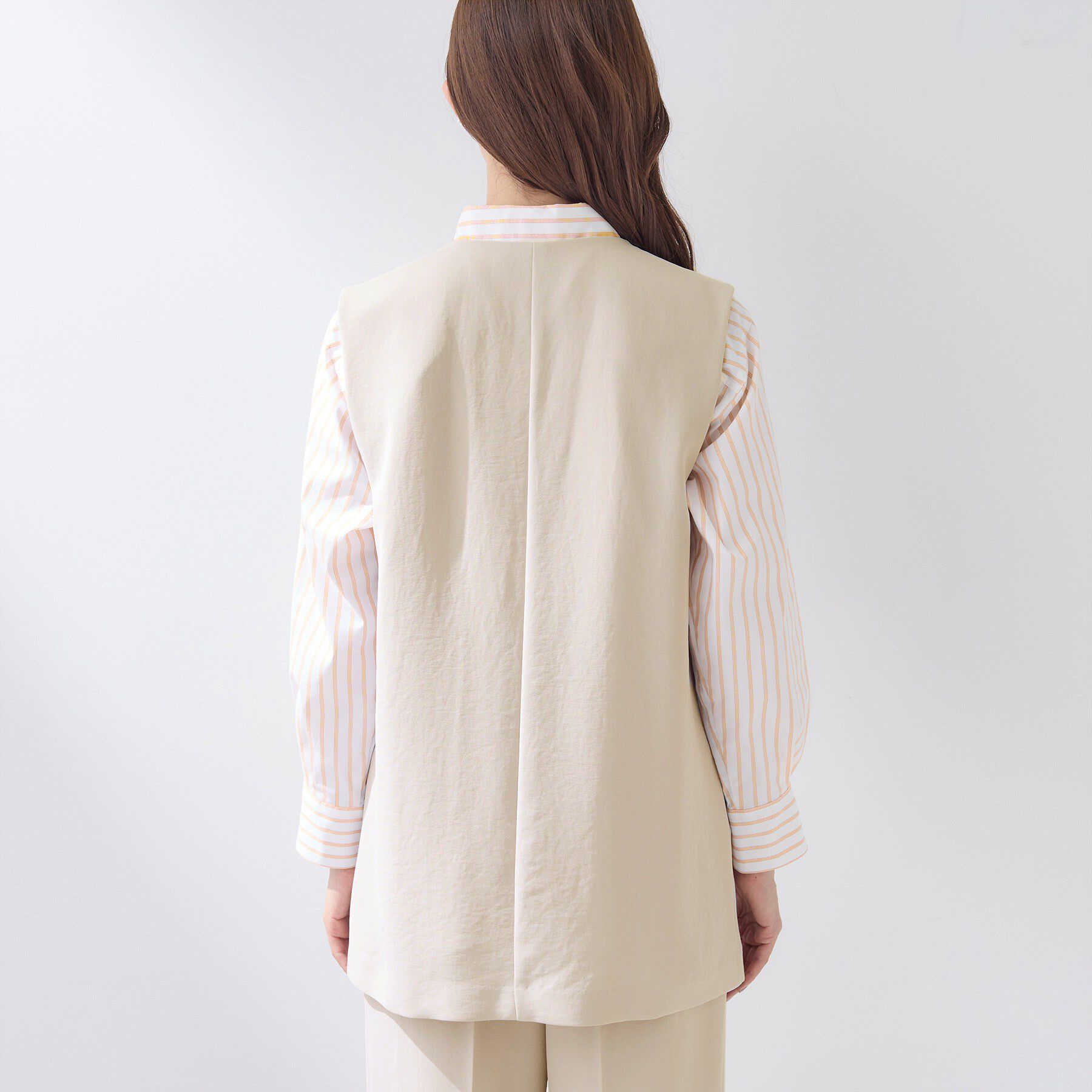 INDIVI「【洗える／多機能／SETUP可】着る日傘ジレジャケット」|ベスト・ジレ|