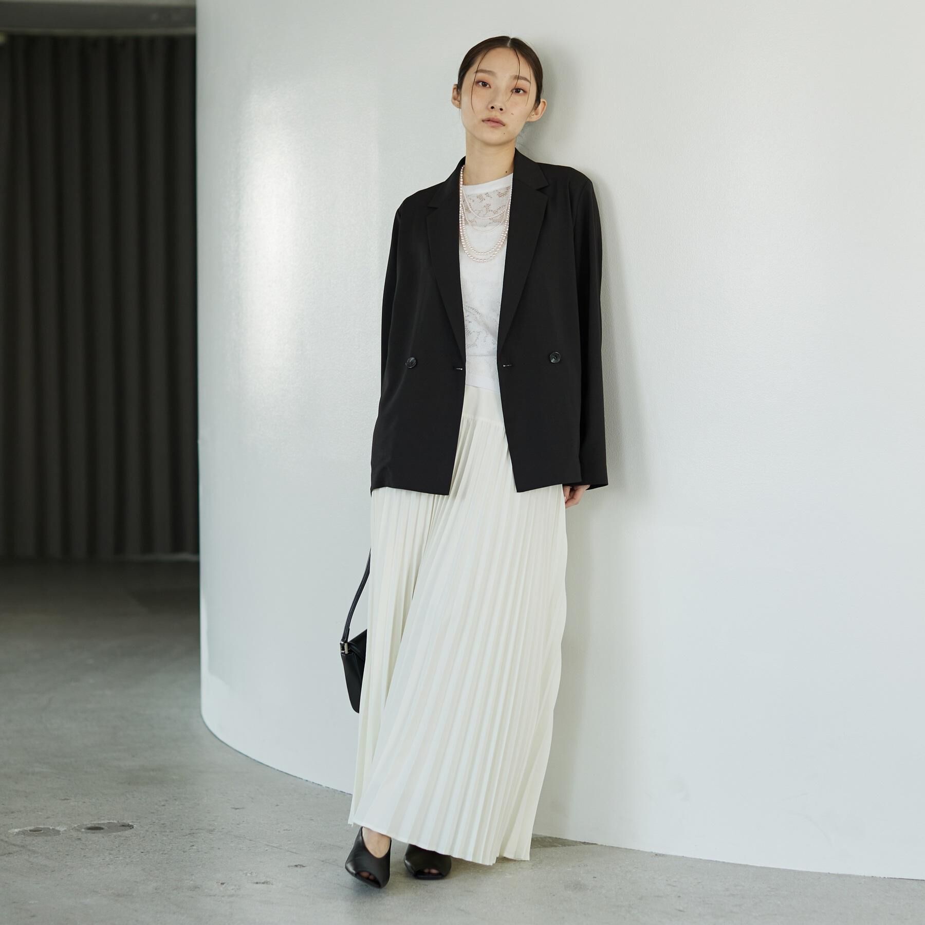 GALLEST「Comfy SET UP｜ダブルブレストイージージャケット【セットアップ対応／通勤／カセット服】」|テーラードジャケット|