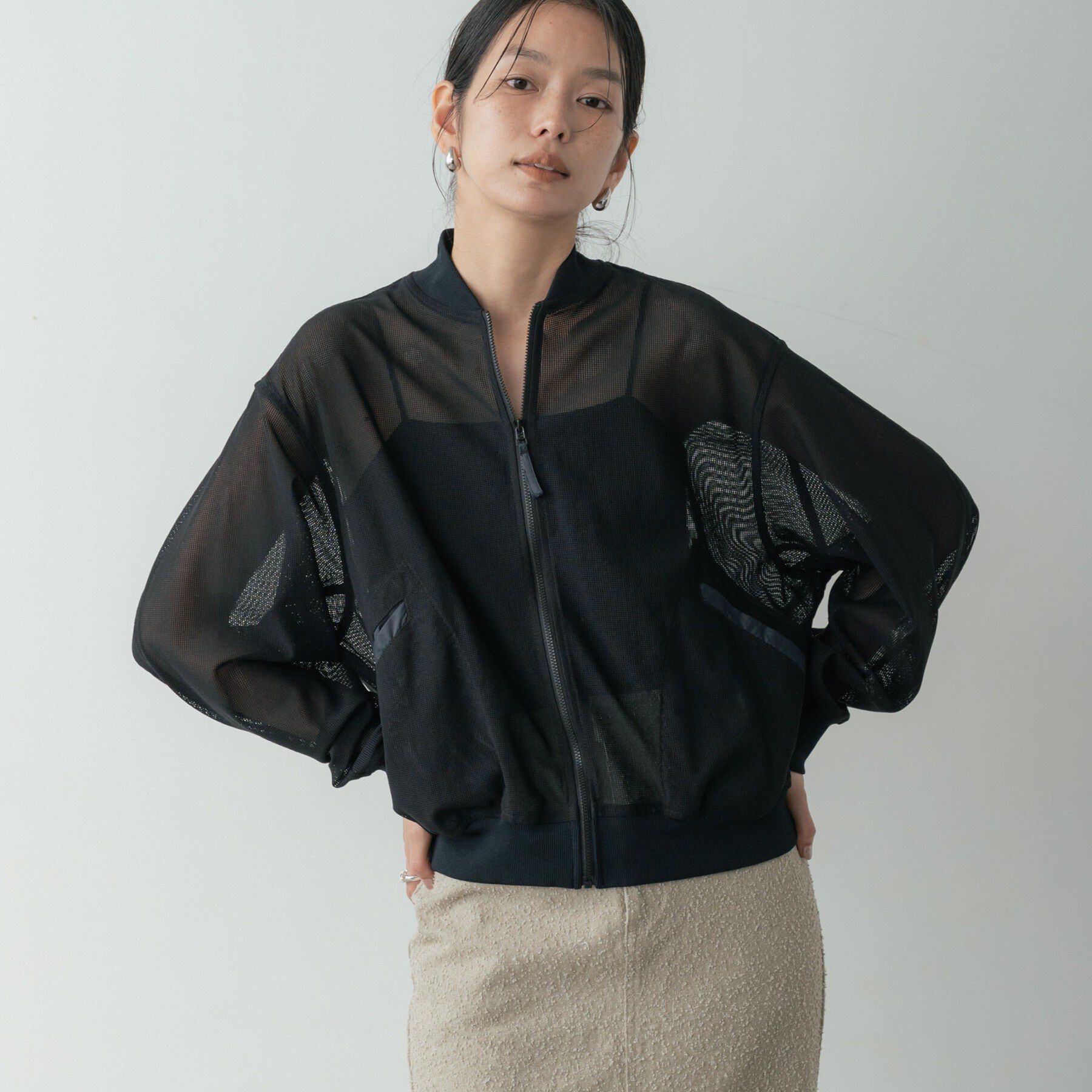 GALLEST「メッシュブルゾン」|ブルゾン・スタジャン|