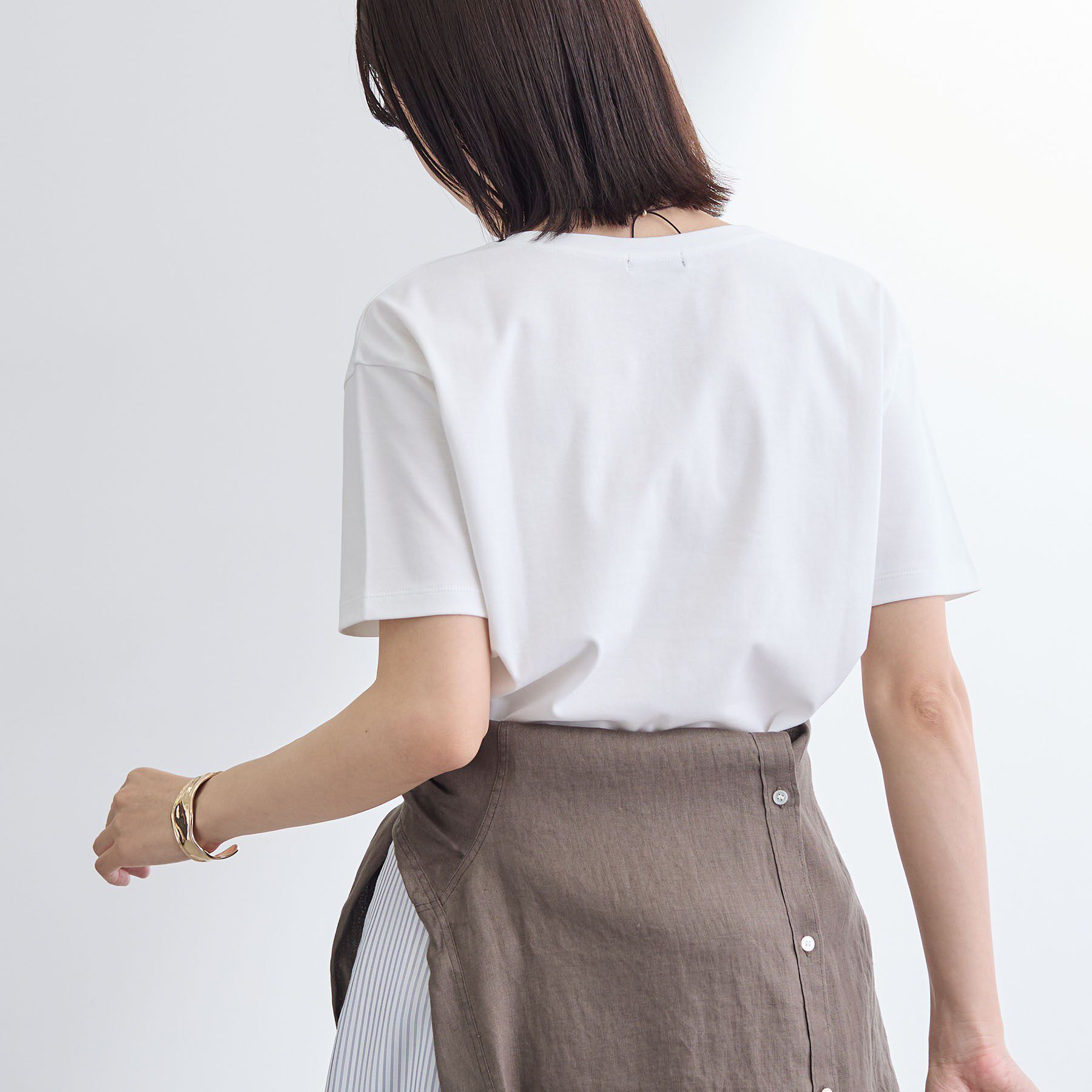 INDIVI「【UVケア／選べるグラフィック】スムースジャージTシャツ」|Tシャツ・カットソー|