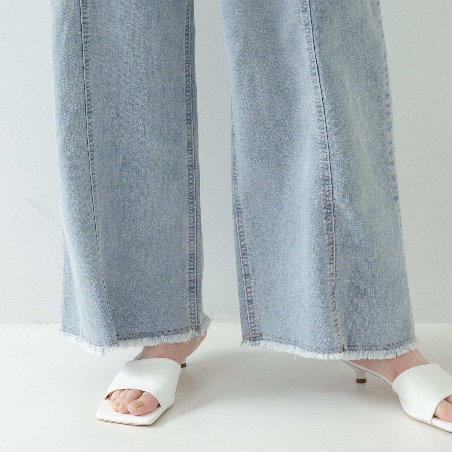 GALLEST「ハイウエストカットオフデニム」|デニム|