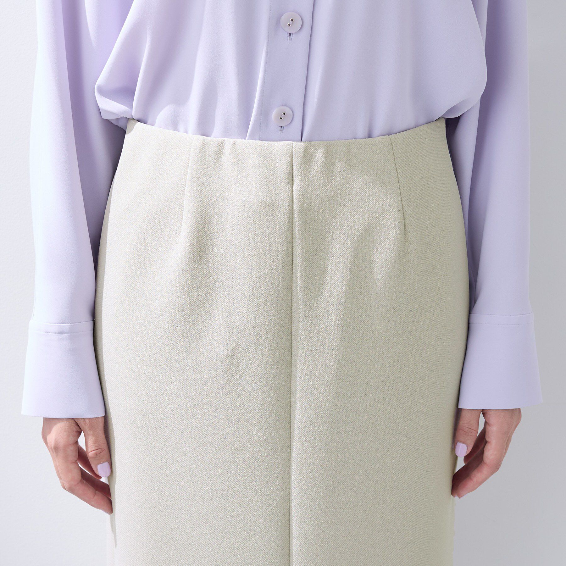 INDIVI「【洗える／Iライン】ジャージスカート」|スカート|