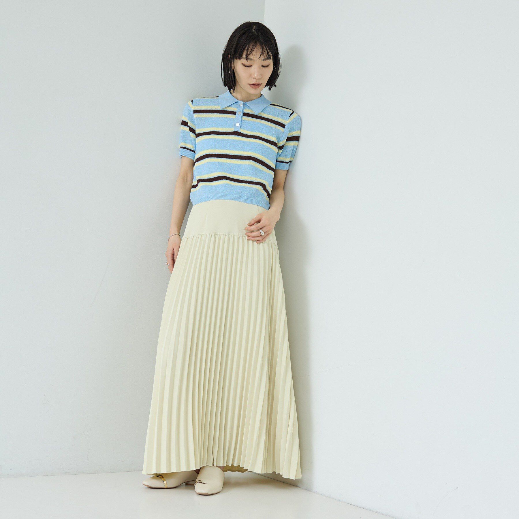 GALLEST「ジャカードポロニット」|ニット・セーター|