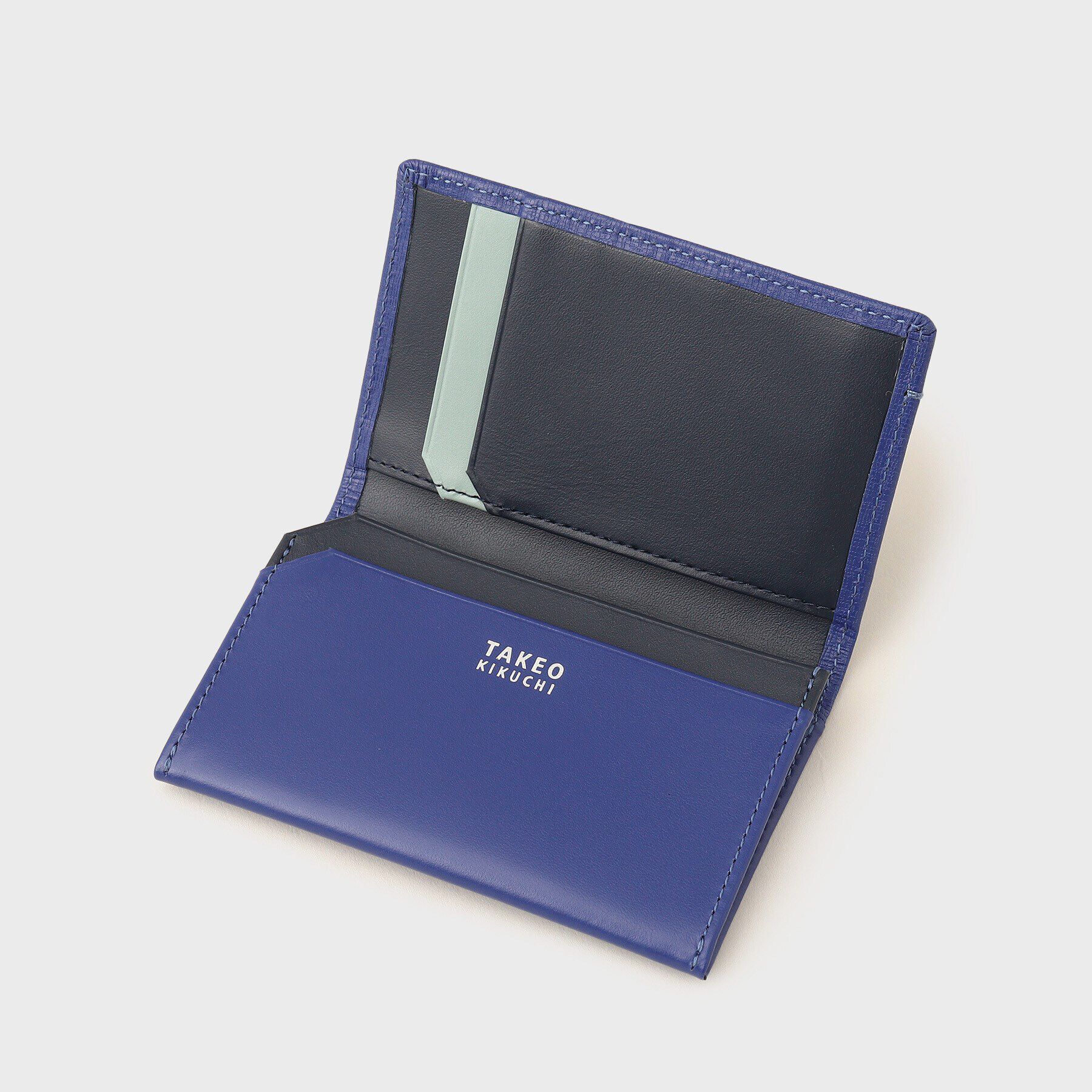 TAKEO KIKUCHI「配色型押しレザー名刺入れ&ICカード段付き」|名刺入れ・カードケース|