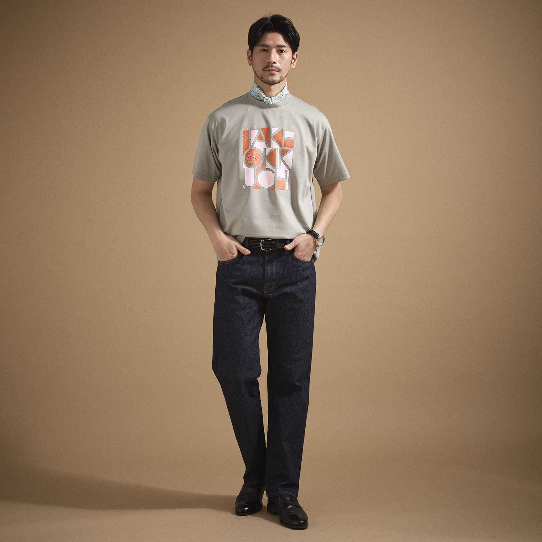 TAKEO KIKUCHI「ロゴグラフィック プリントTシャツ」|Tシャツ・カットソー|