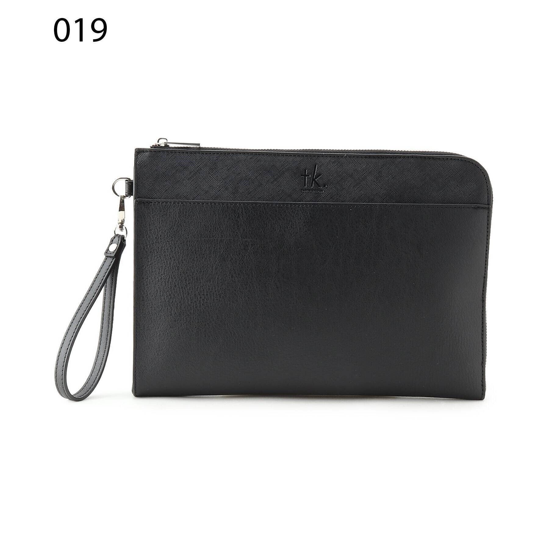 tk.TAKEO KIKUCHI「レザー調ジップクラッチバッグ」|クラッチバッグ|