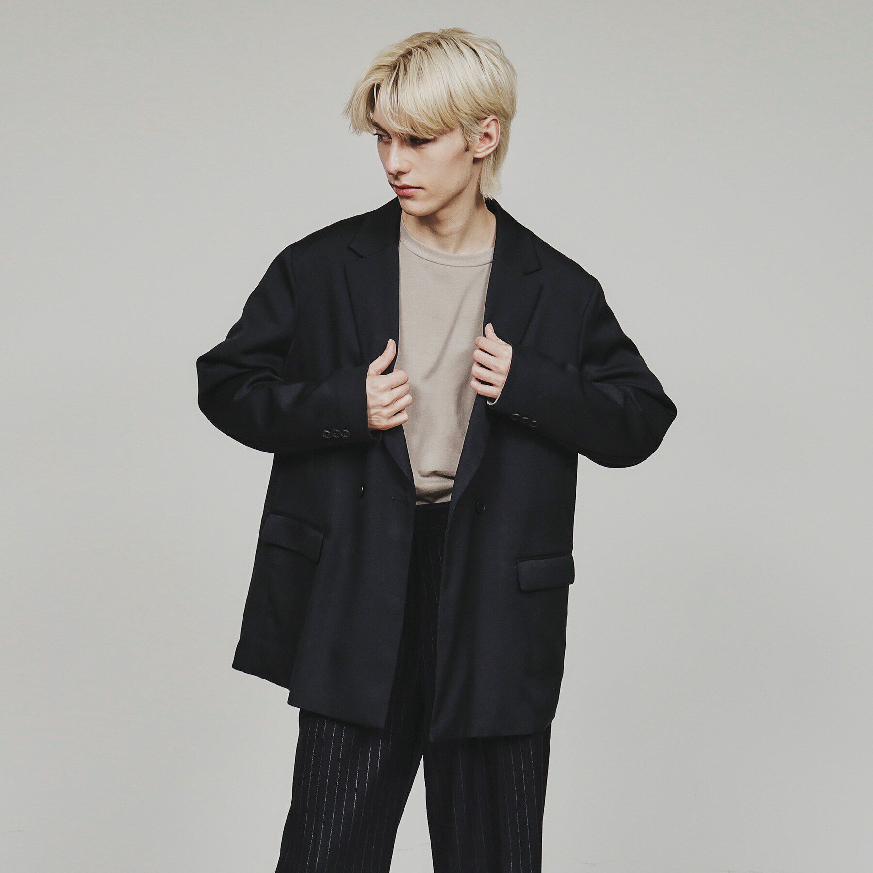 tk.TAKEO KIKUCHI「キャバリーツイルジャケット」|テーラードジャケット|ネイビー(094)