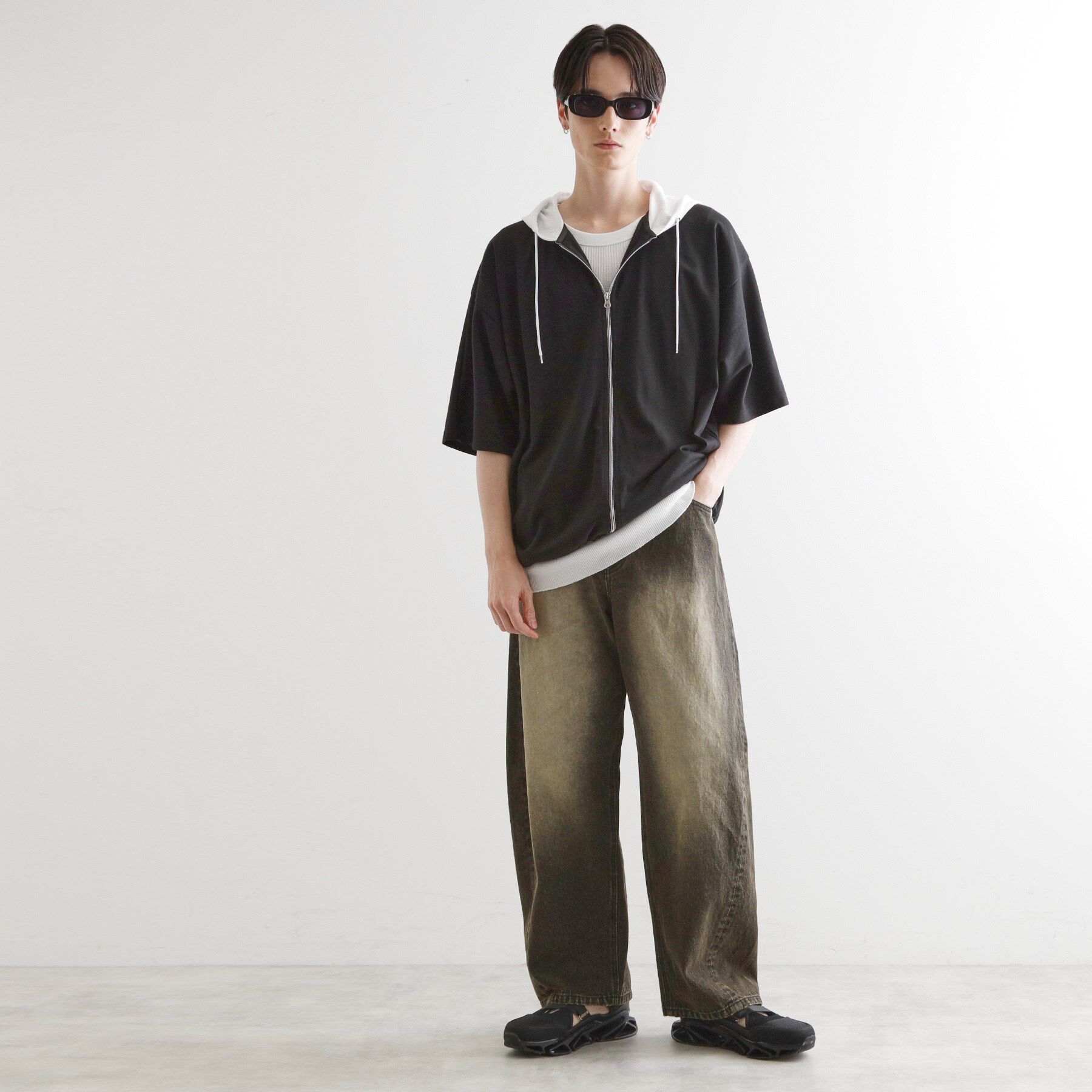 tk.TAKEO KIKUCHI「ドルマンジップパーカ」|パーカー|