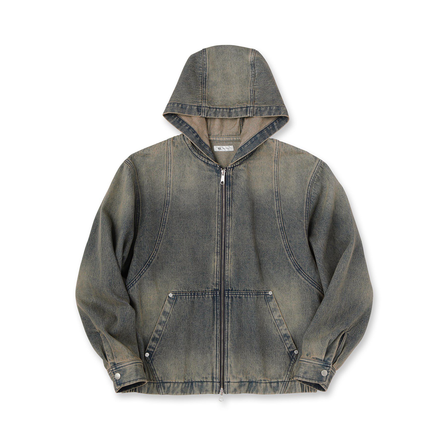 tk.TAKEO KIKUCHI「ヴィンテージライクデニムジップパーカ」|パーカー|