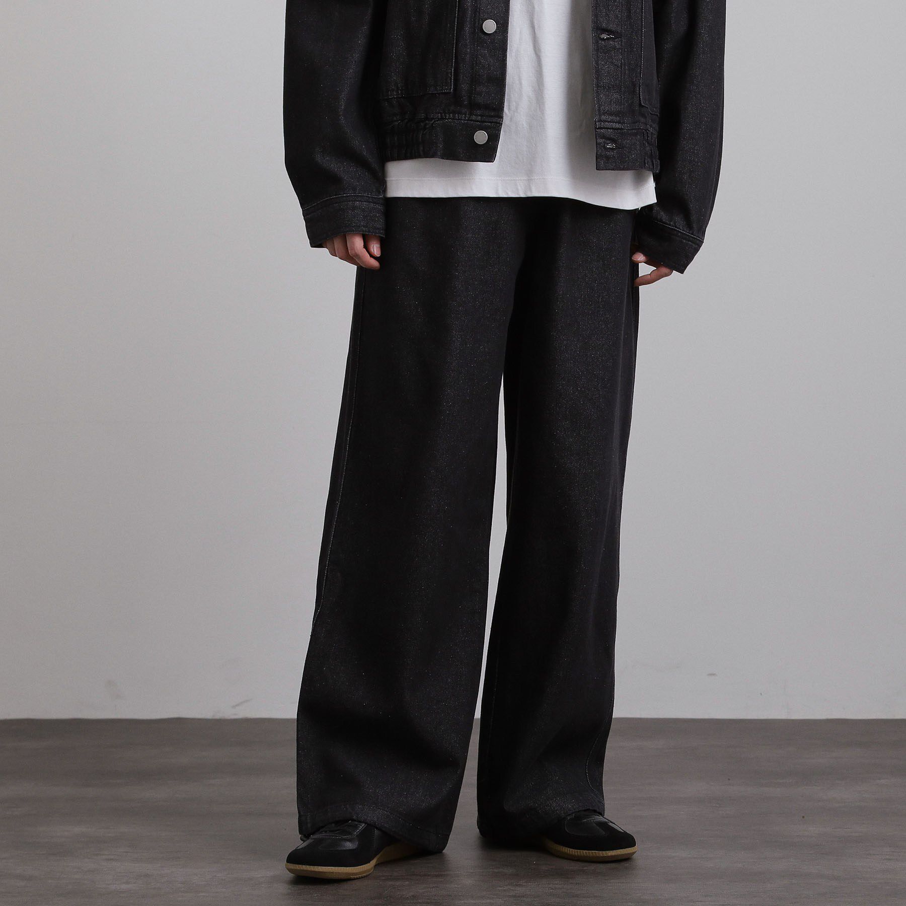 tk.TAKEO KIKUCHI「【上下2点セット】デニムブルゾン＋ワイドデニムパンツ」|スーツ|