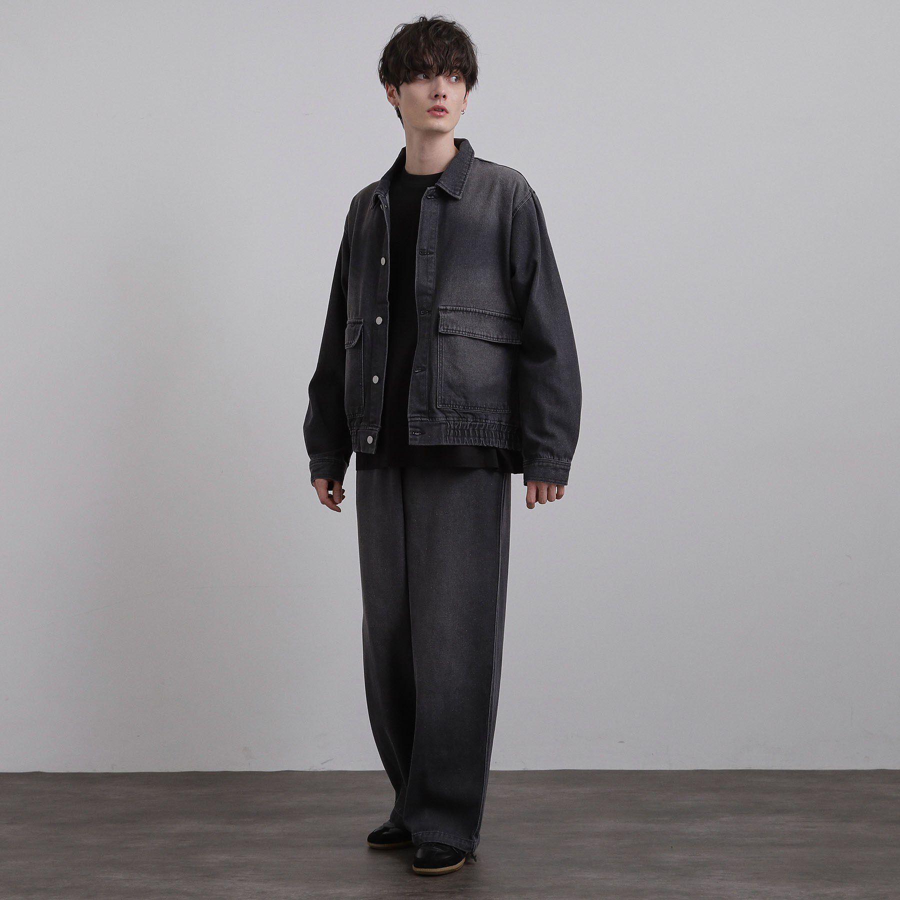 tk.TAKEO KIKUCHI「【上下2点セット】デニムブルゾン＋ワイドデニムパンツ」|スーツ|