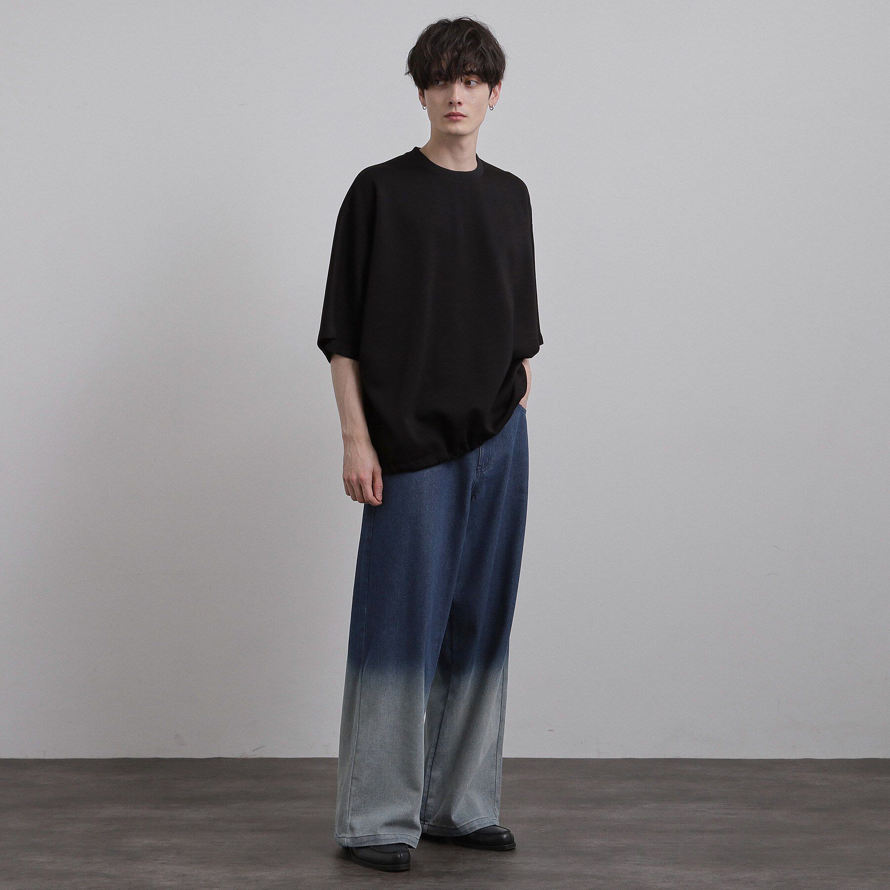 tk.TAKEO KIKUCHI「スーパーワイドバギーデニムパンツ」|デニム|