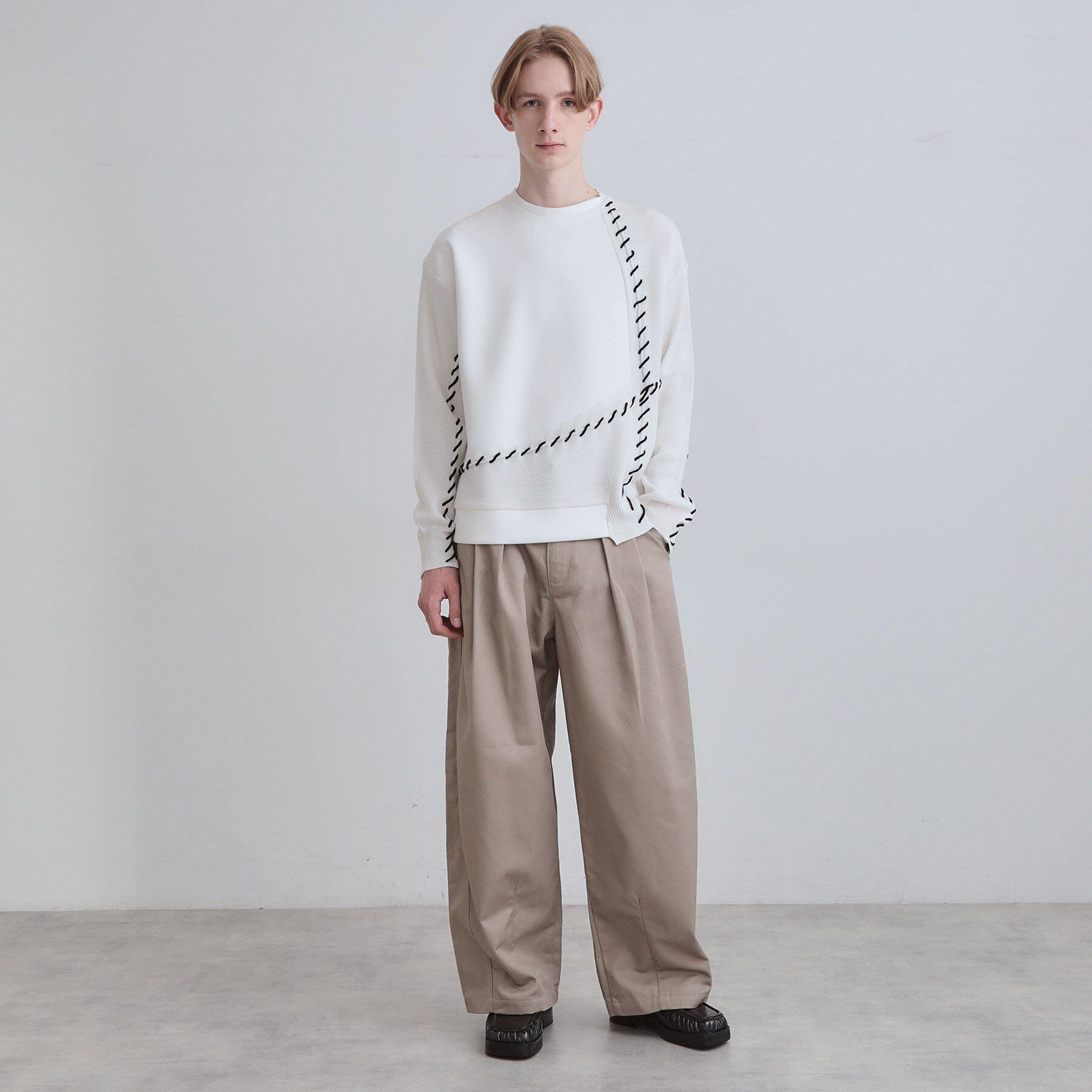 tk.TAKEO KIKUCHI「コードステッチダンボールカットソー」|Tシャツ・カットソー|