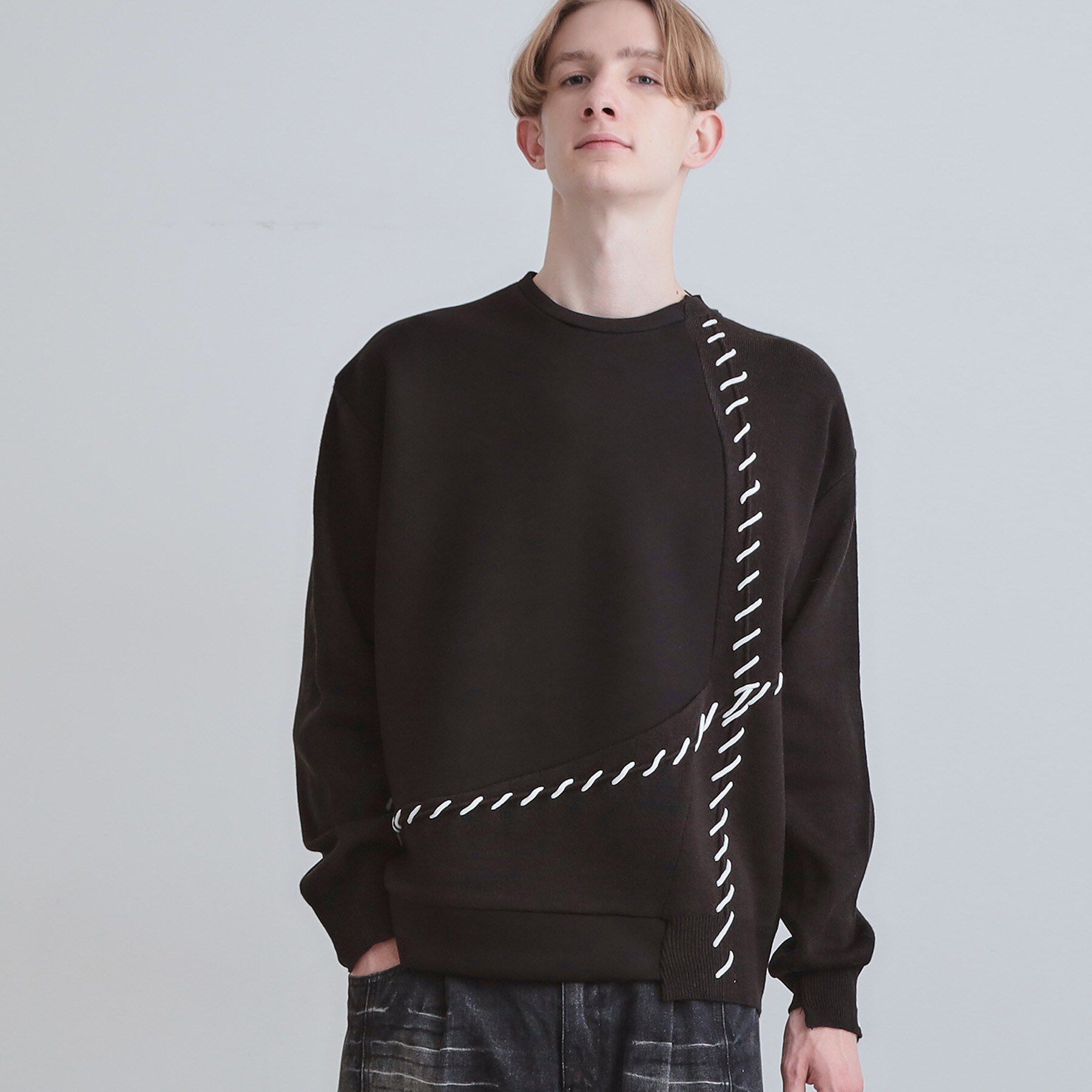 tk.TAKEO KIKUCHI「コードステッチダンボールカットソー」|Tシャツ・カットソー|