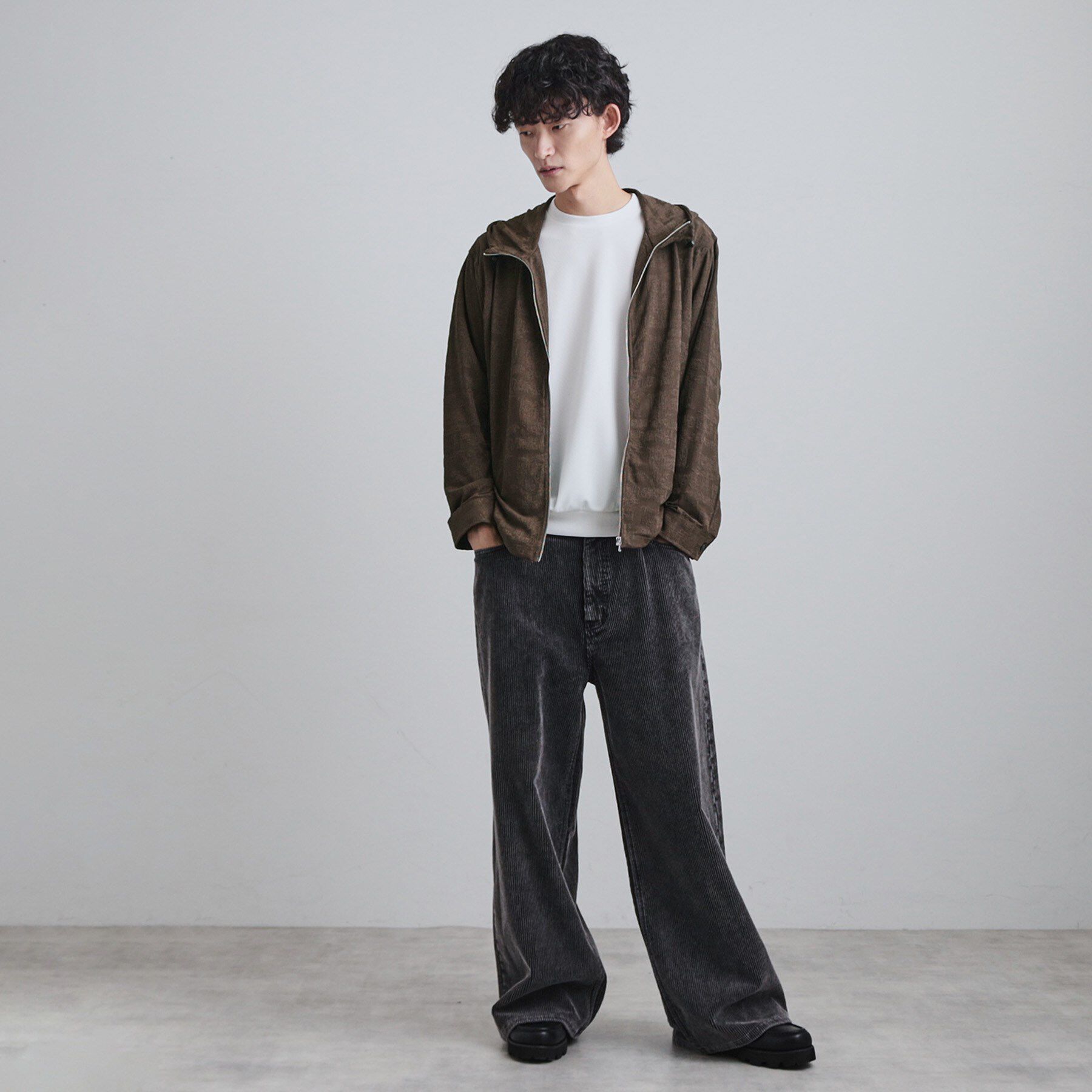 tk.TAKEO KIKUCHI「ジャカードジップパーカー」|パーカー|