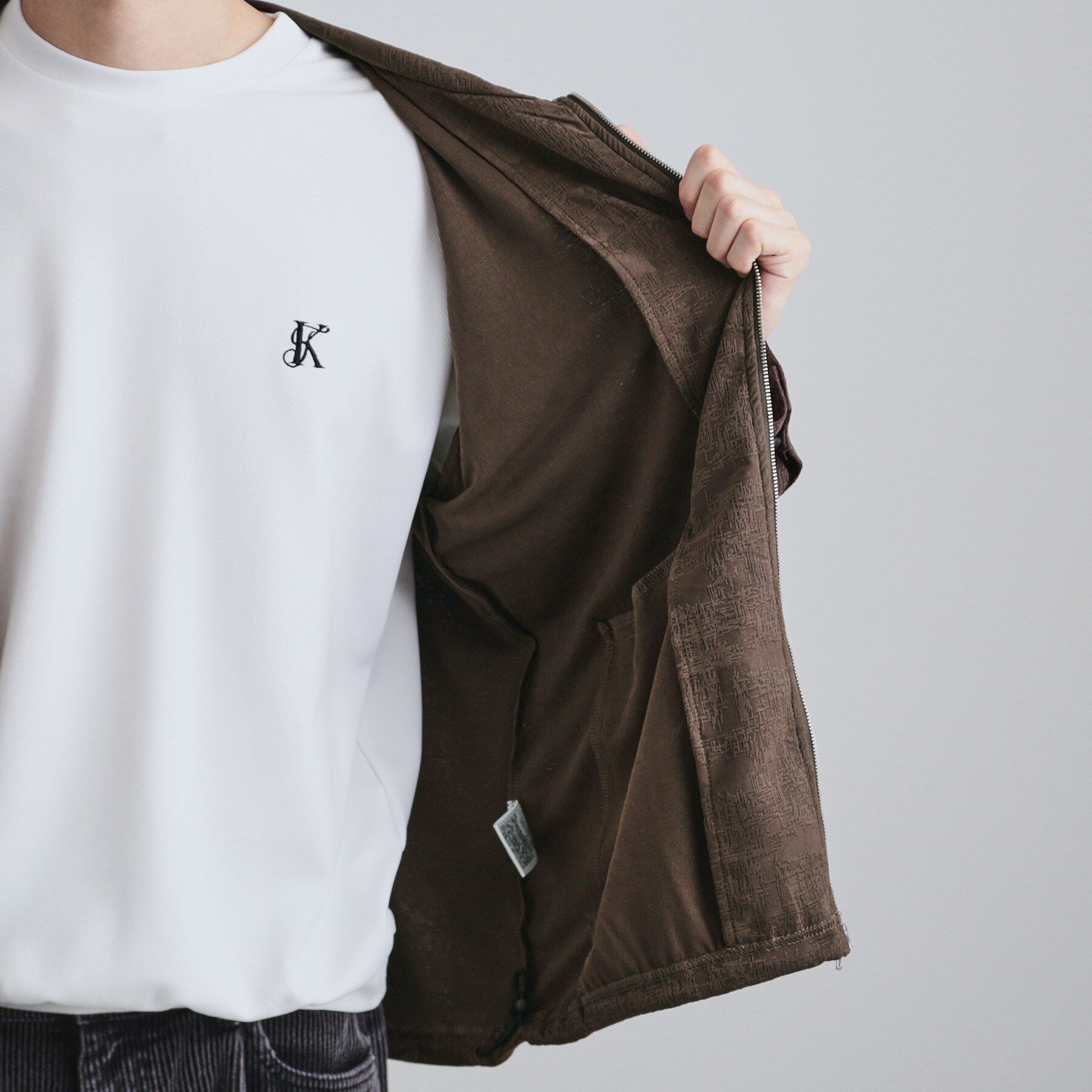 tk.TAKEO KIKUCHI「ジャカードジップパーカー」|パーカー|