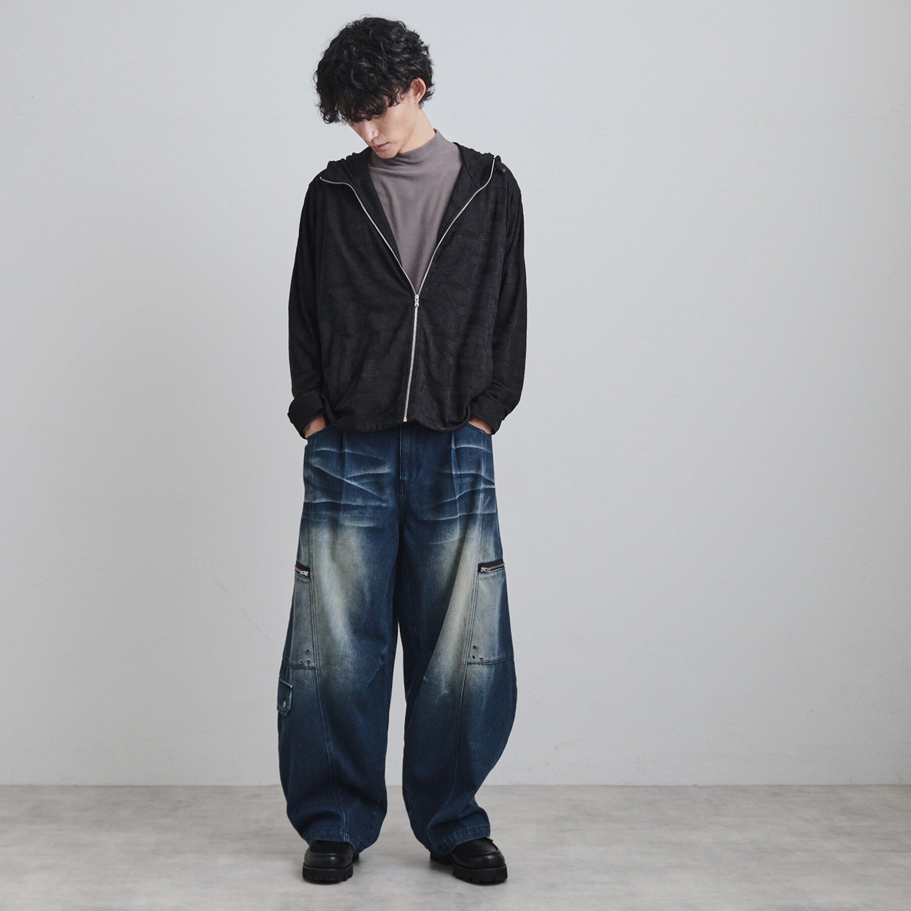 tk.TAKEO KIKUCHI「ジャカードジップパーカー」|パーカー|