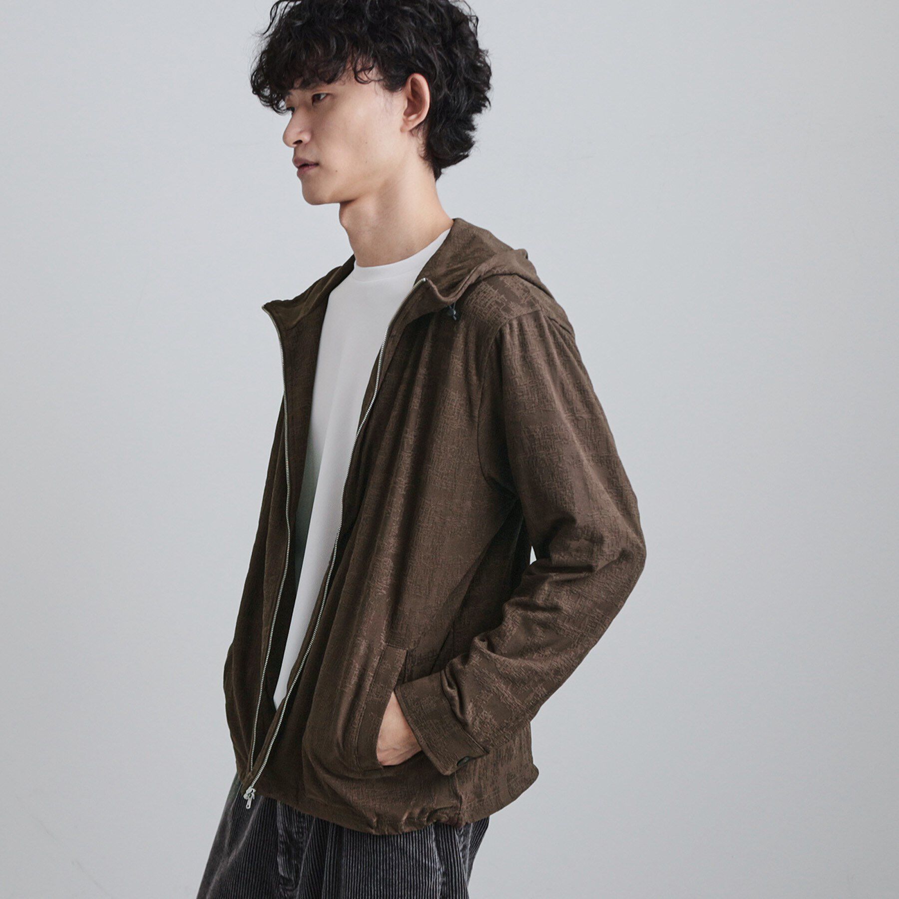 tk.TAKEO KIKUCHI「ジャカードジップパーカー」|パーカー|