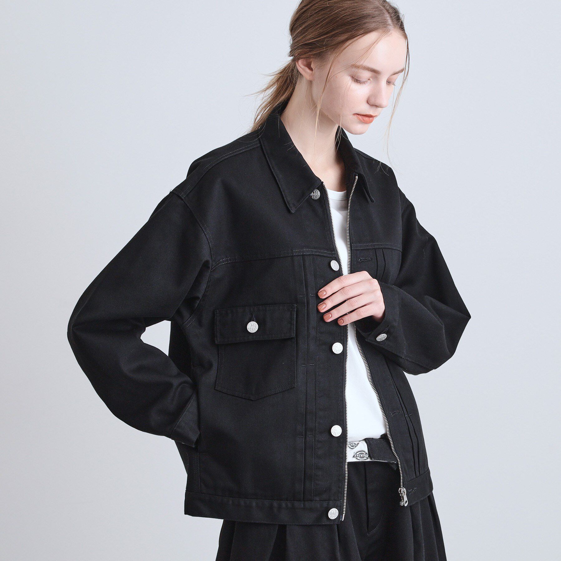 tk.TAKEO KIKUCHI「【別注】Dickiesワークジャケット」|ブルゾン・スタジャン|