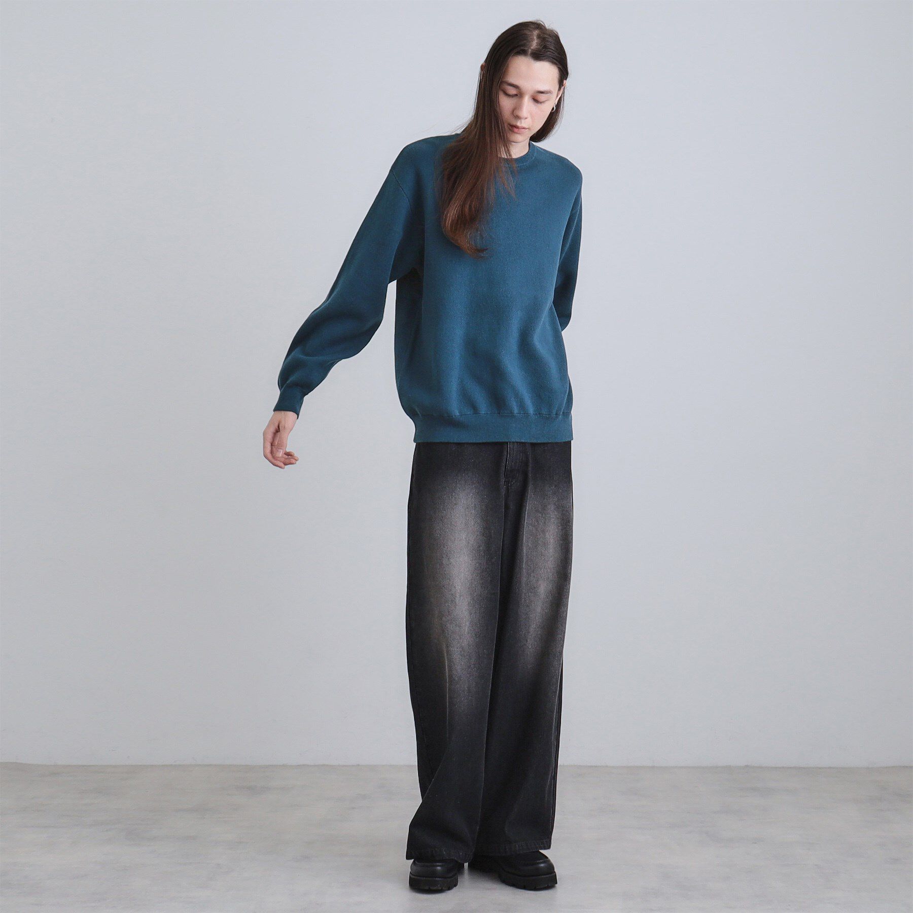 tk.TAKEO KIKUCHI「クルーネックニット」|ニット・セーター|