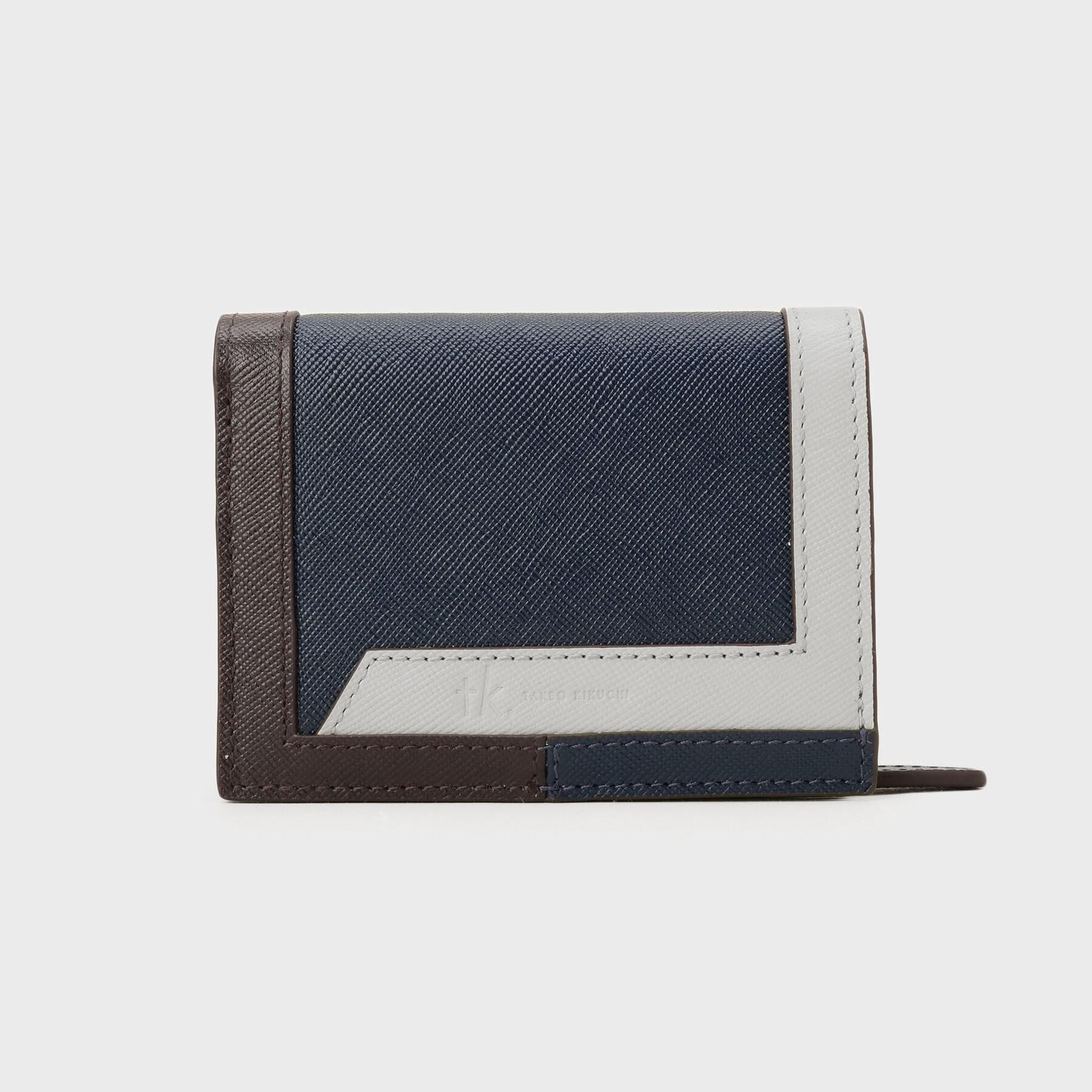 tk.TAKEO KIKUCHI「【本革】トリミングミニウォレット」|財布|ネイビー(594)