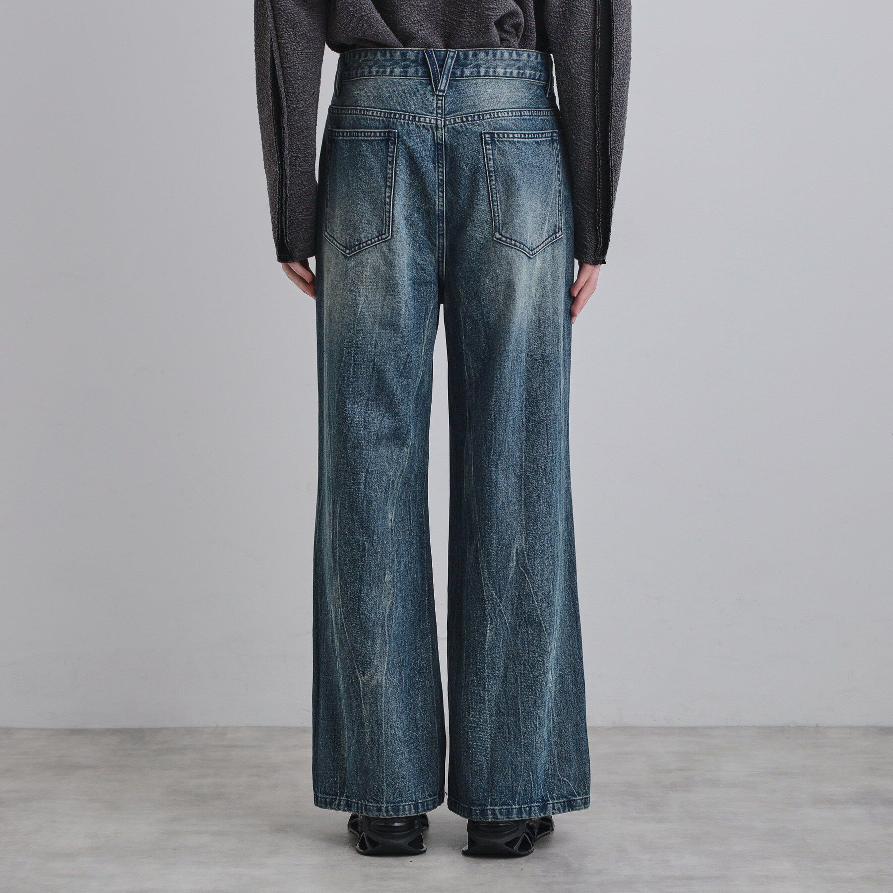 tk.TAKEO KIKUCHI「ワイドストレートレッグデニム」|デニム|