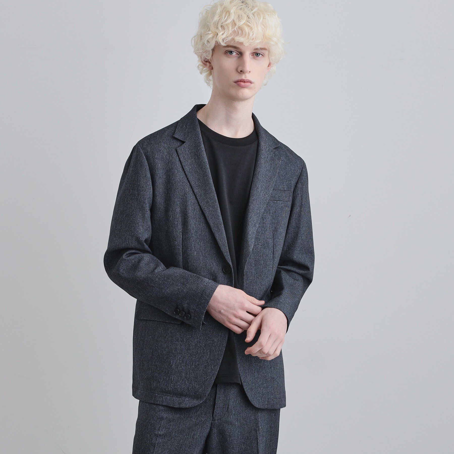 tk.TAKEO KIKUCHI「【セットアップ2点セット】PINHEADシングルセットアップ/ONOFF兼用/ストレッチ/洗える/イ」|スーツ|