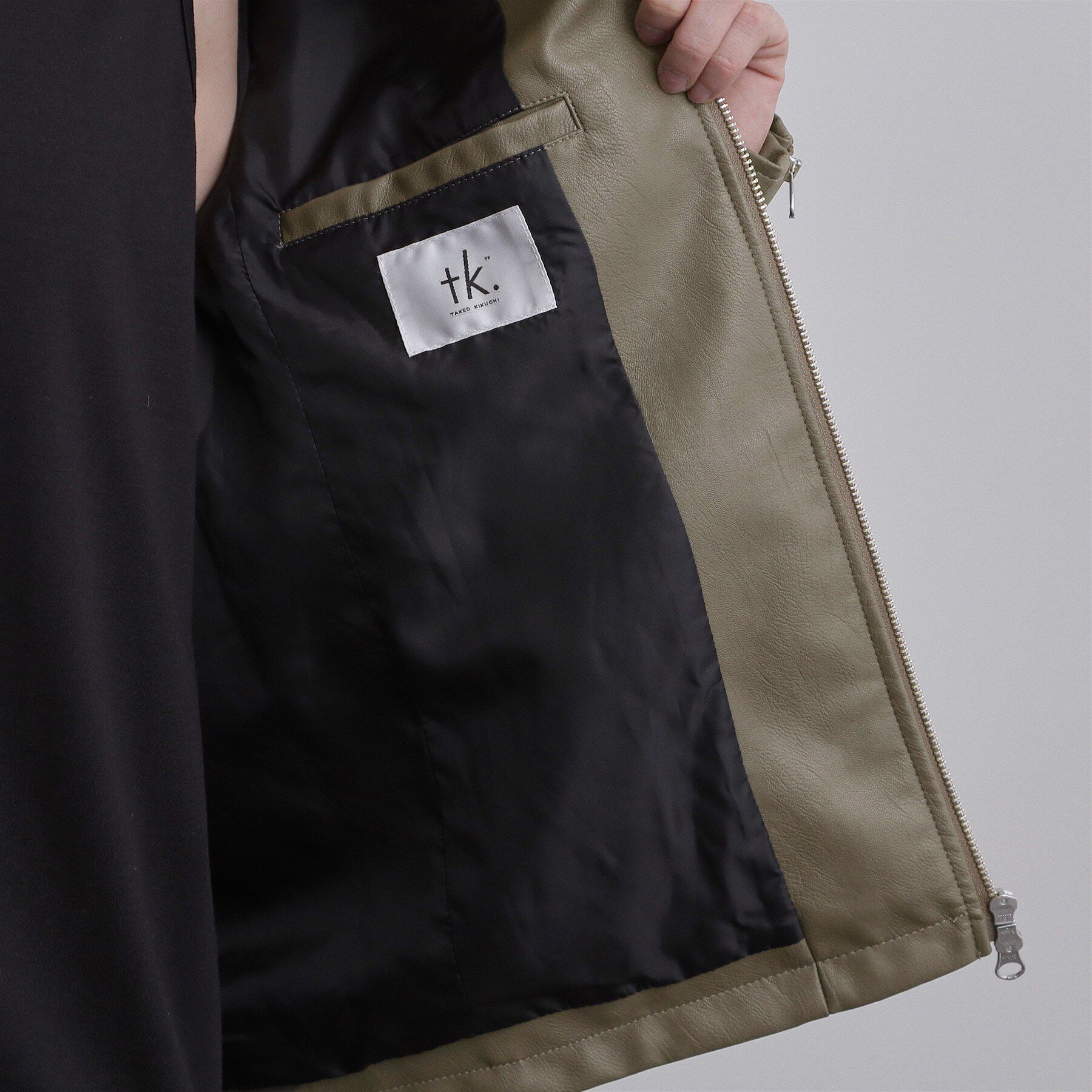 tk.TAKEO KIKUCHI「シングルライダースジャケット」|ブルゾン・スタジャン|