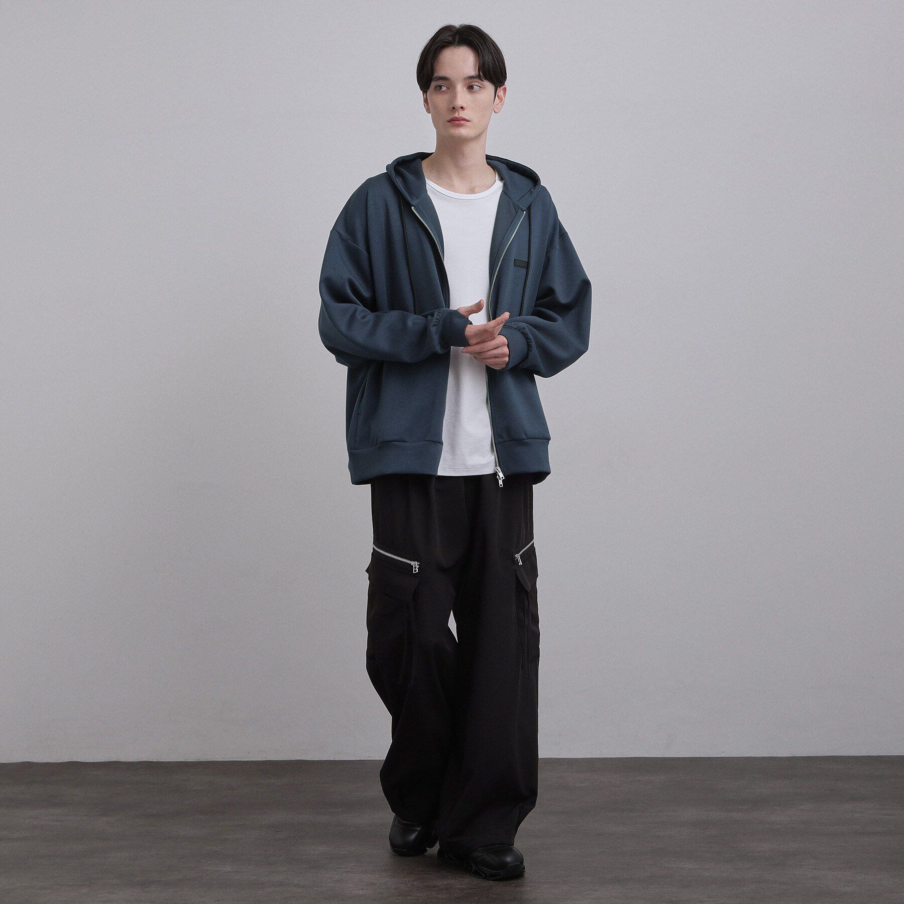 tk.TAKEO KIKUCHI「オーバーサイズジップパーカー」|パーカー|