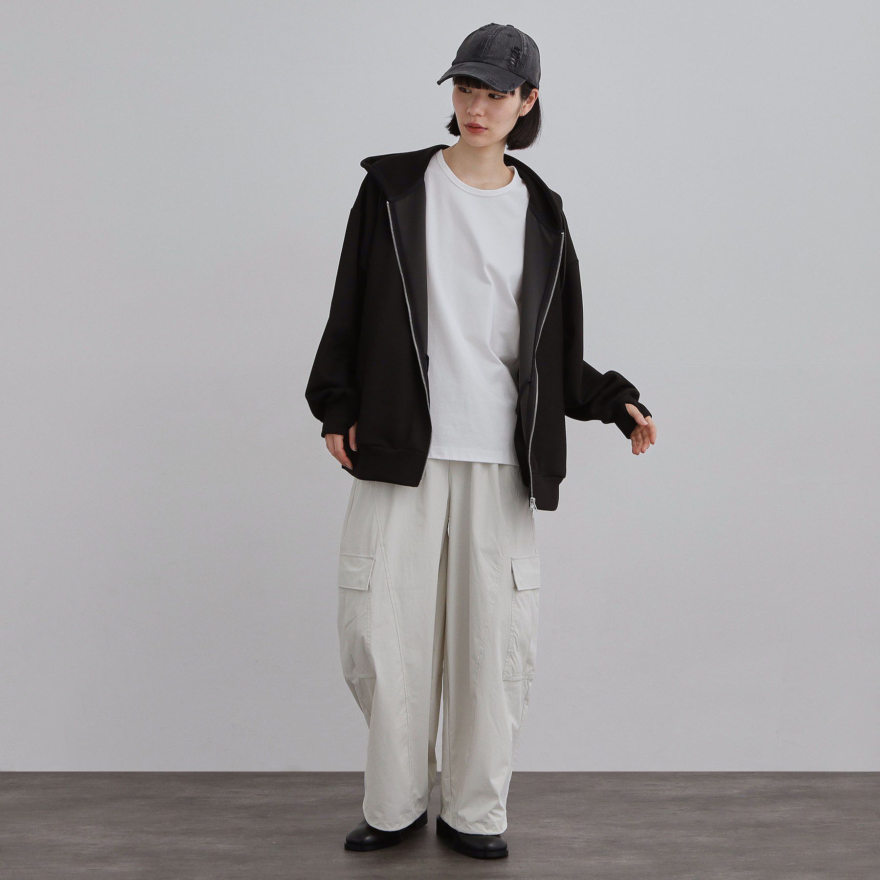 tk.TAKEO KIKUCHI「オーバーサイズジップパーカー」|パーカー|