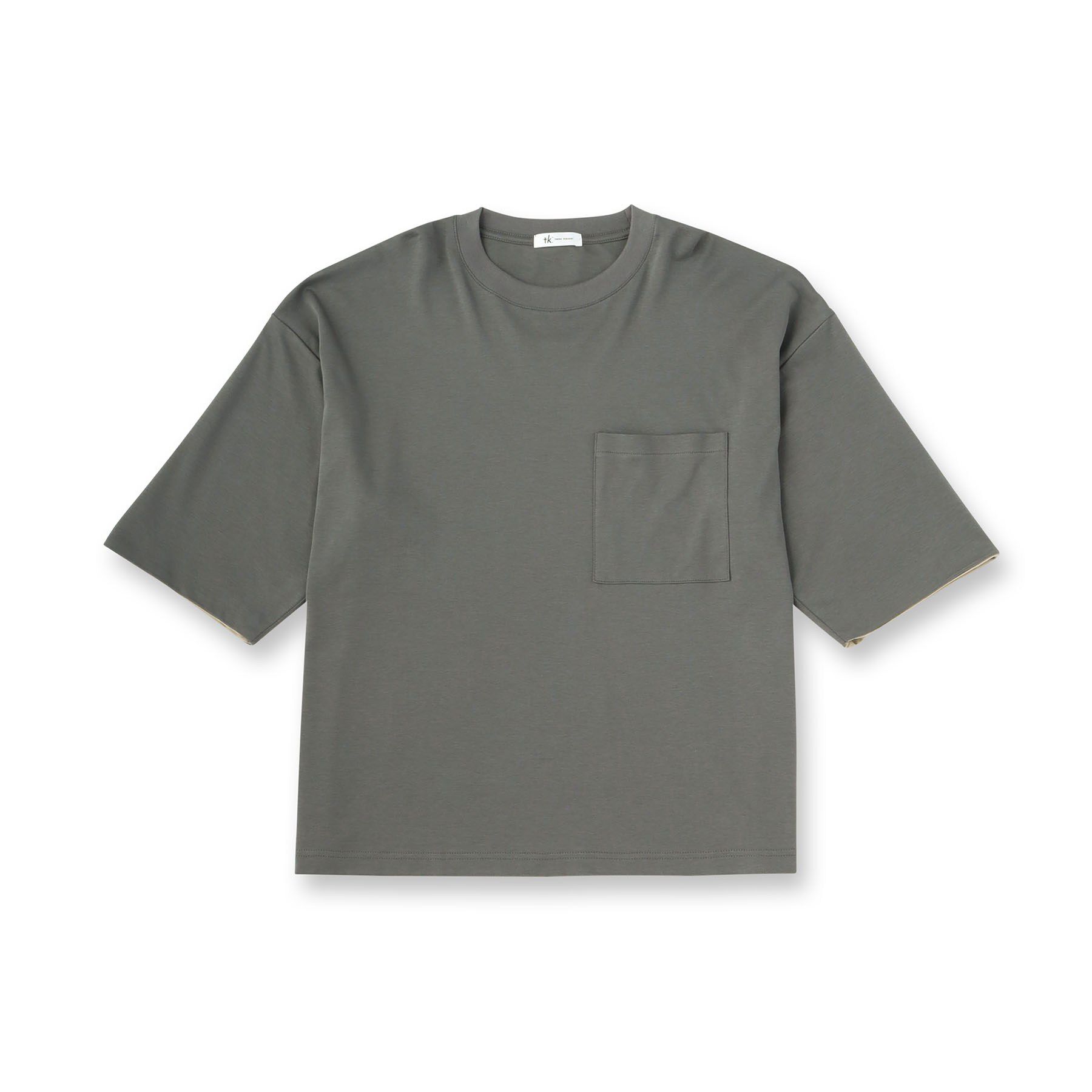 tk.TAKEO KIKUCHI「スムースシルケット レイヤードカットソー」|Tシャツ・カットソー|