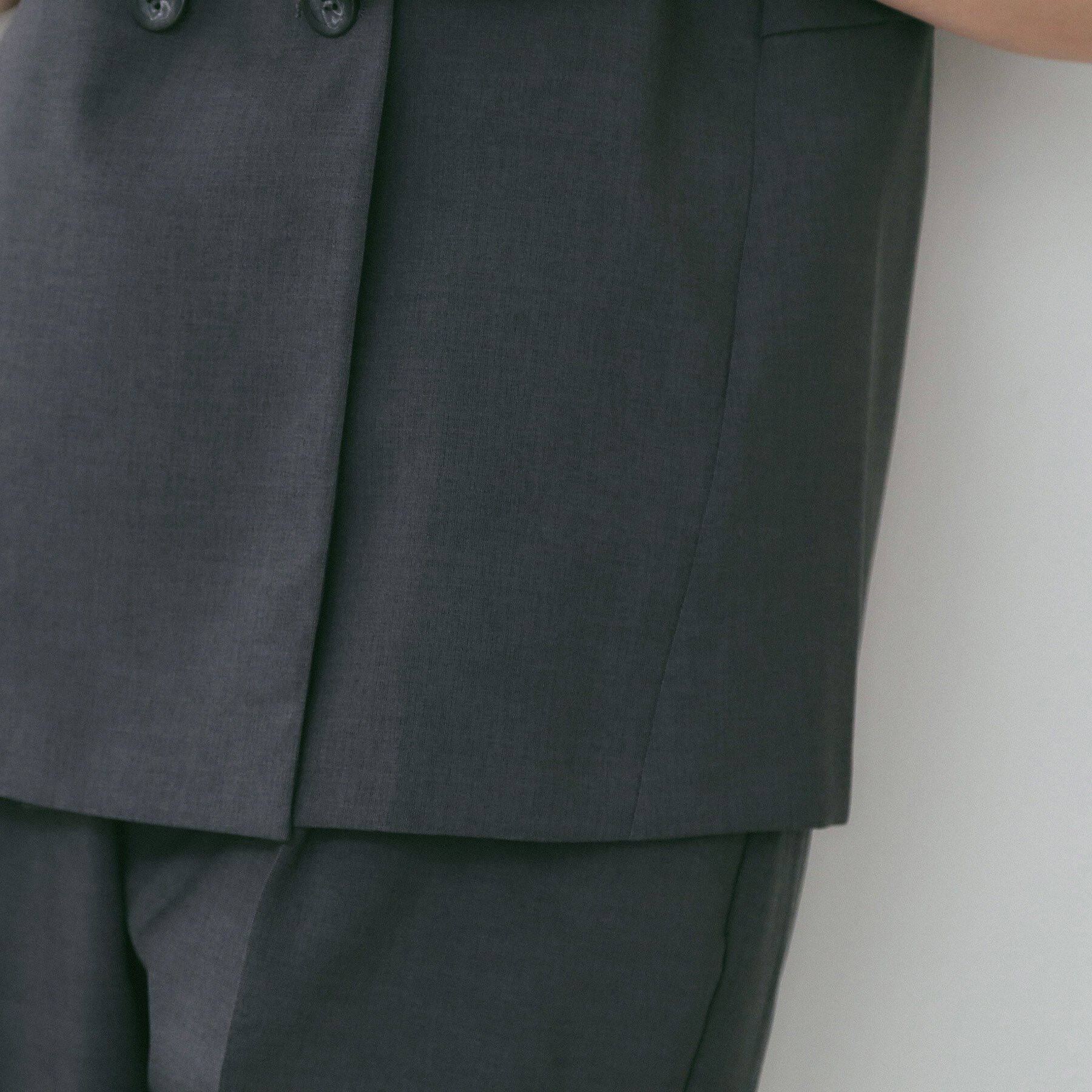 index「バックフリルデザインジレ/セットアップ可【洗濯機洗い可/接触冷感/吸水速乾/ストレッチ】」|ベスト・ジレ|