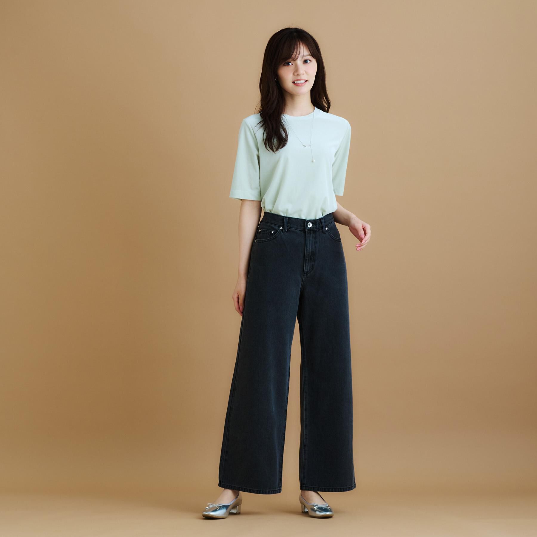 index「《丈が選べる》デニムバギーパンツ【洗濯機洗い可】」|デニム|