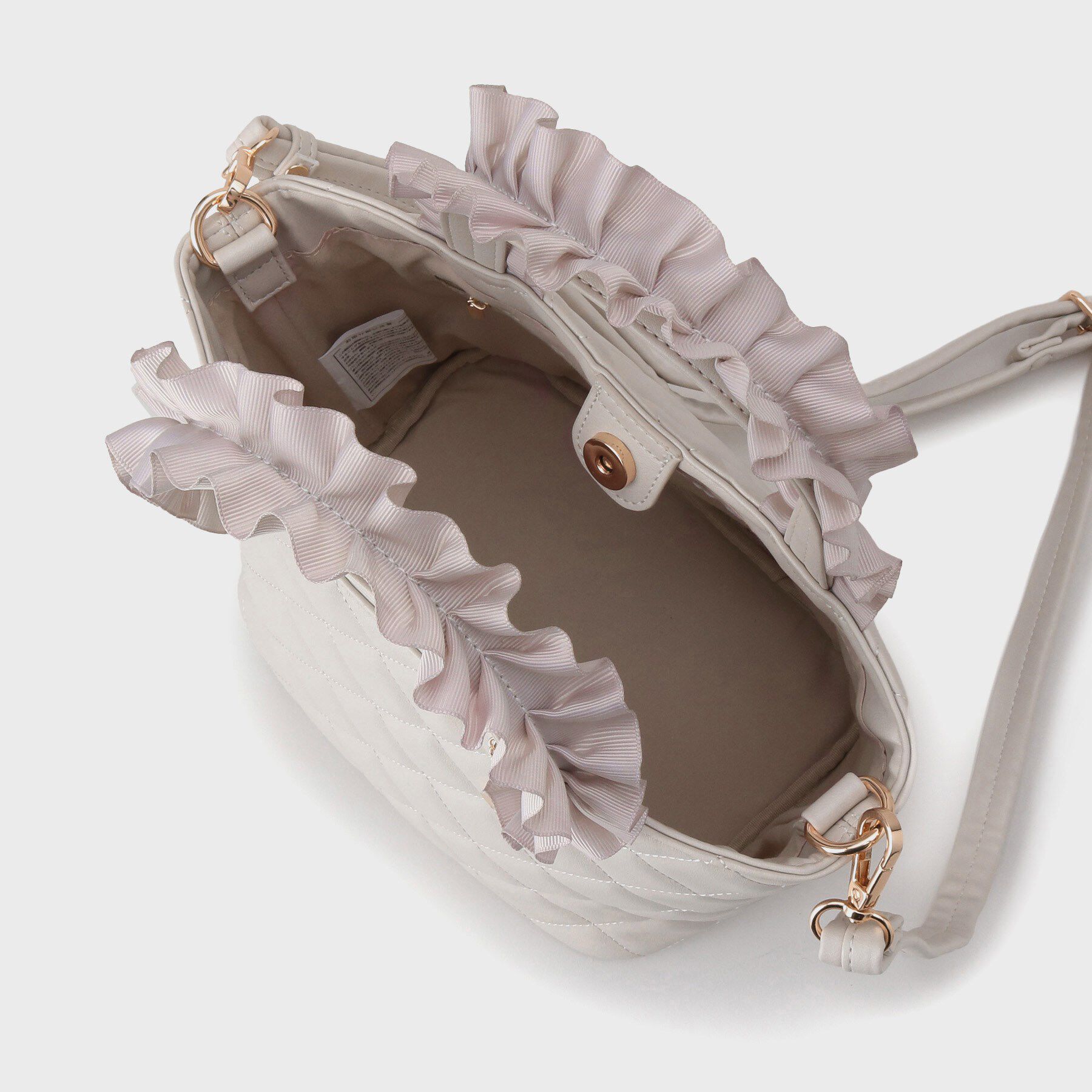 index「【2WAY】持ち手フリルキルティングトートバッグ」|トートバッグ|