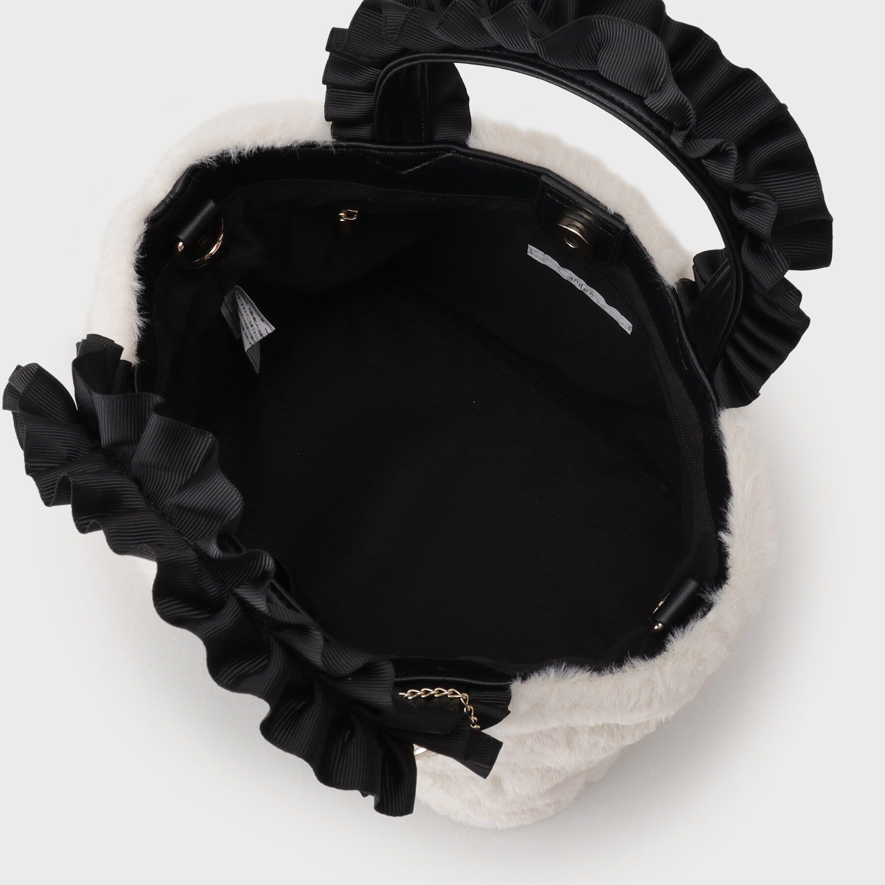 index「フリルハンドル フェイクファーミドルトートバッグ」|トートバッグ|