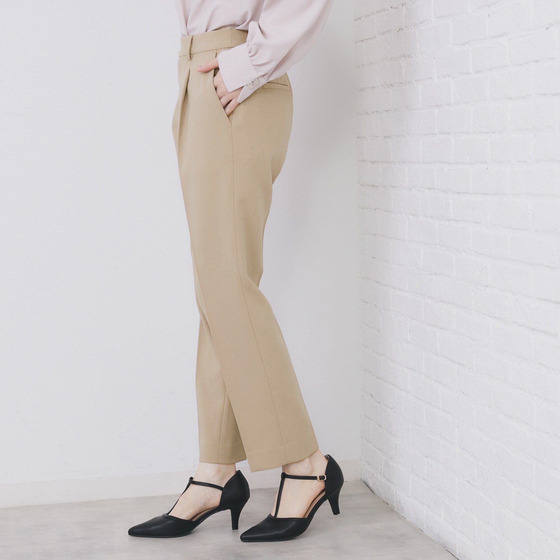 index「《丈が選べる》ストレッチテーパードパンツ/セットアップ対応【洗濯機OK/防シワ】」|その他|