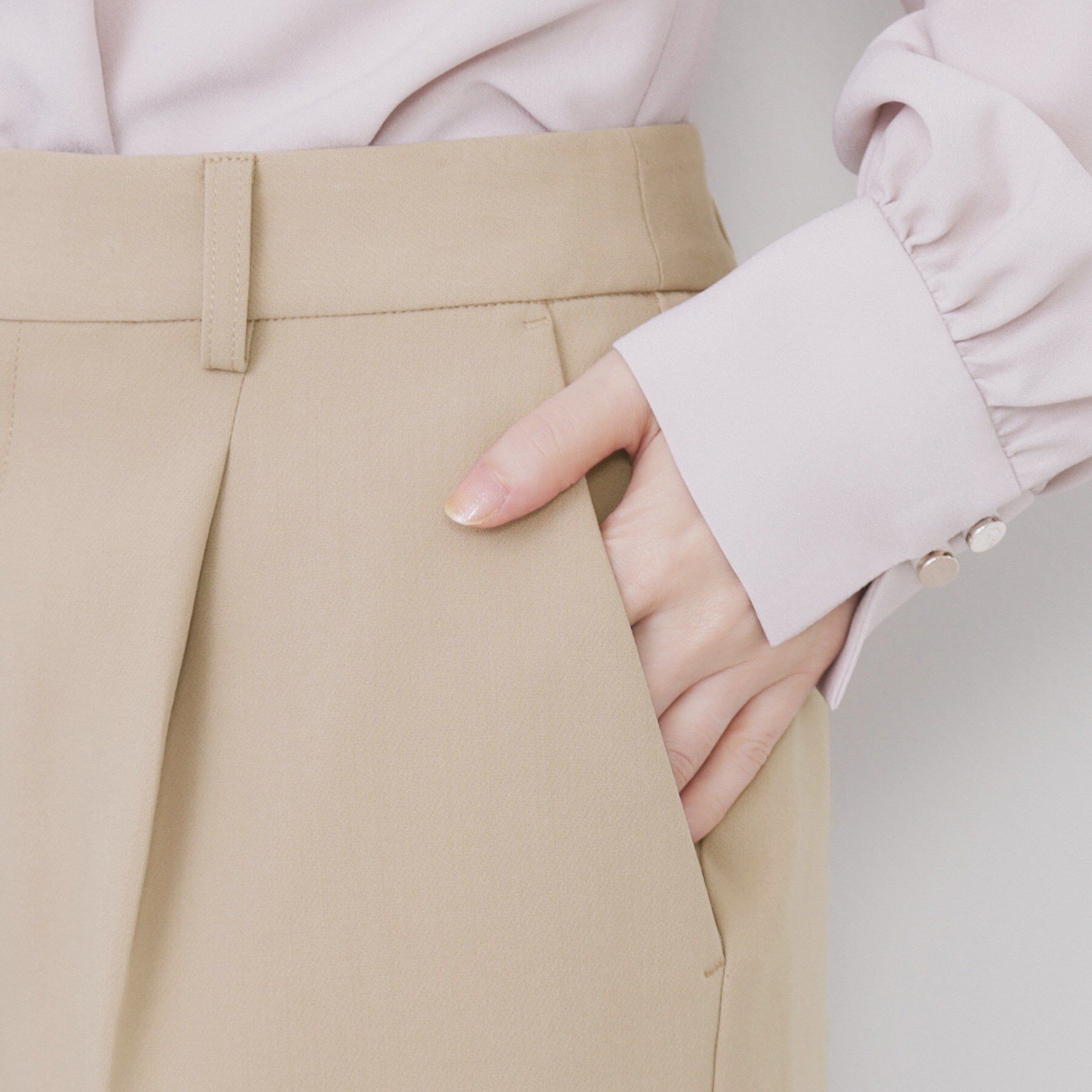 index「《丈が選べる》ストレッチテーパードパンツ/セットアップ対応【洗濯機OK/防シワ】」|その他|