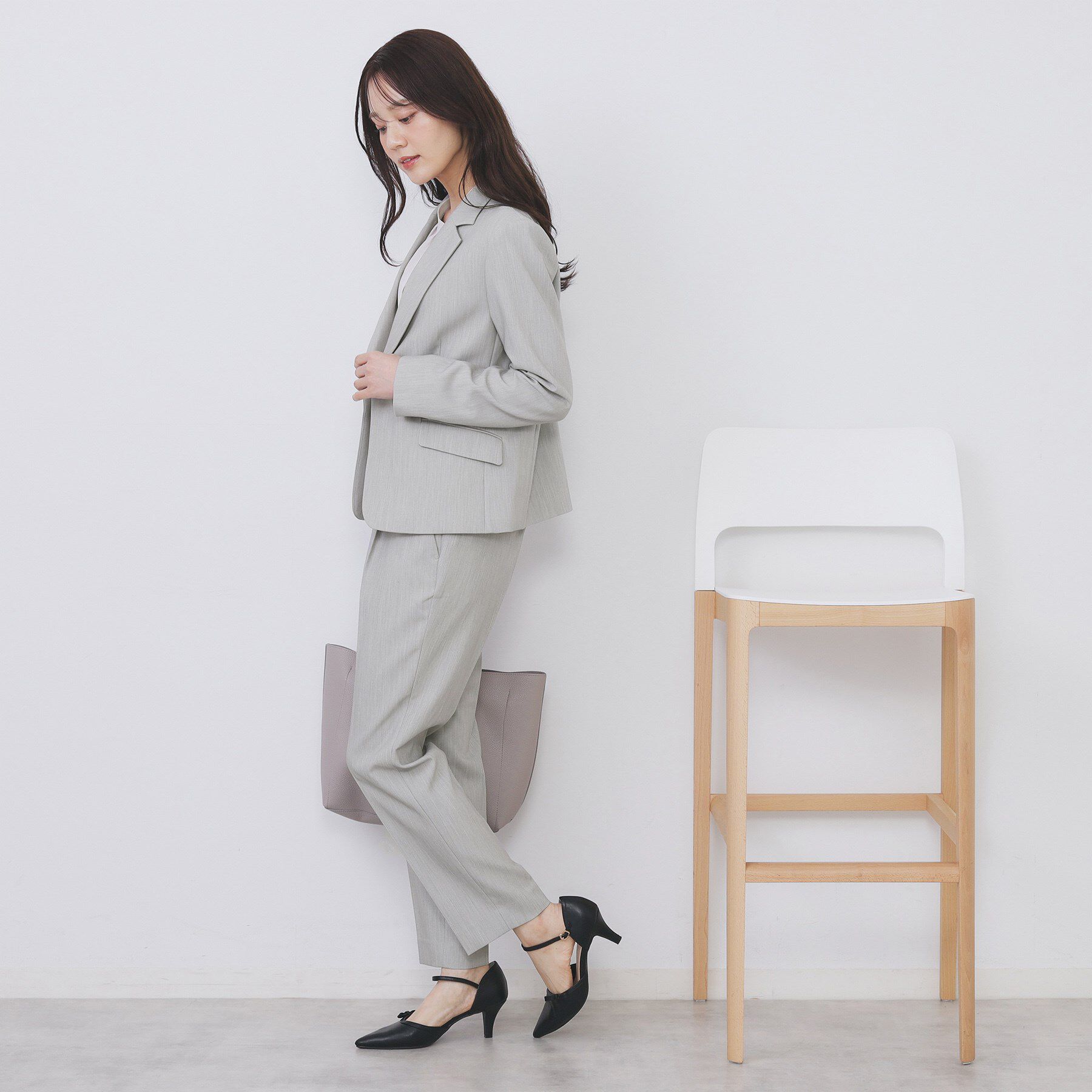 index「《丈が選べる》ストレッチテーパードパンツ/セットアップ対応【洗濯機OK/防シワ】」|その他|