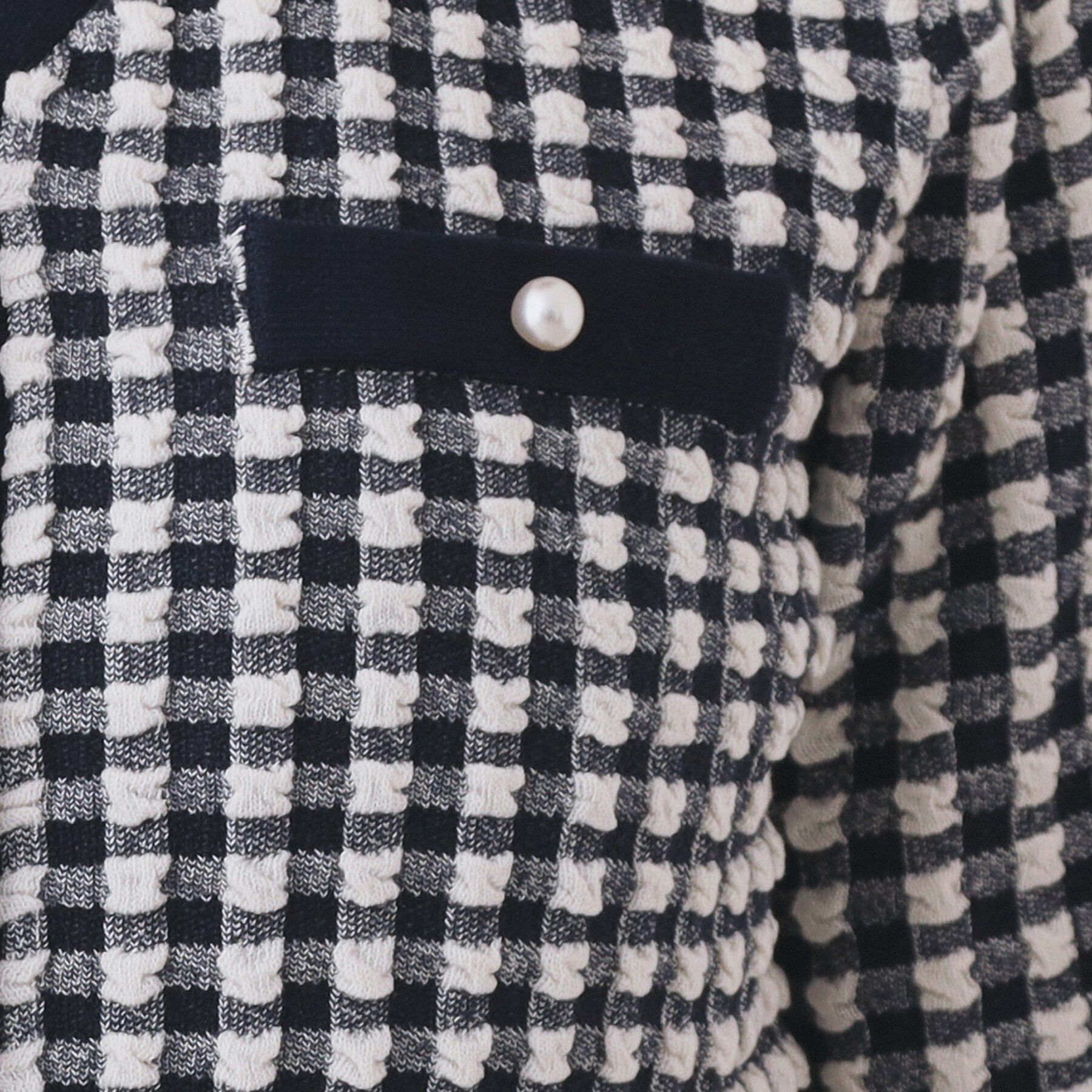 index「チェックジャカードカーディガン【洗濯機OK】」|カーディガン|