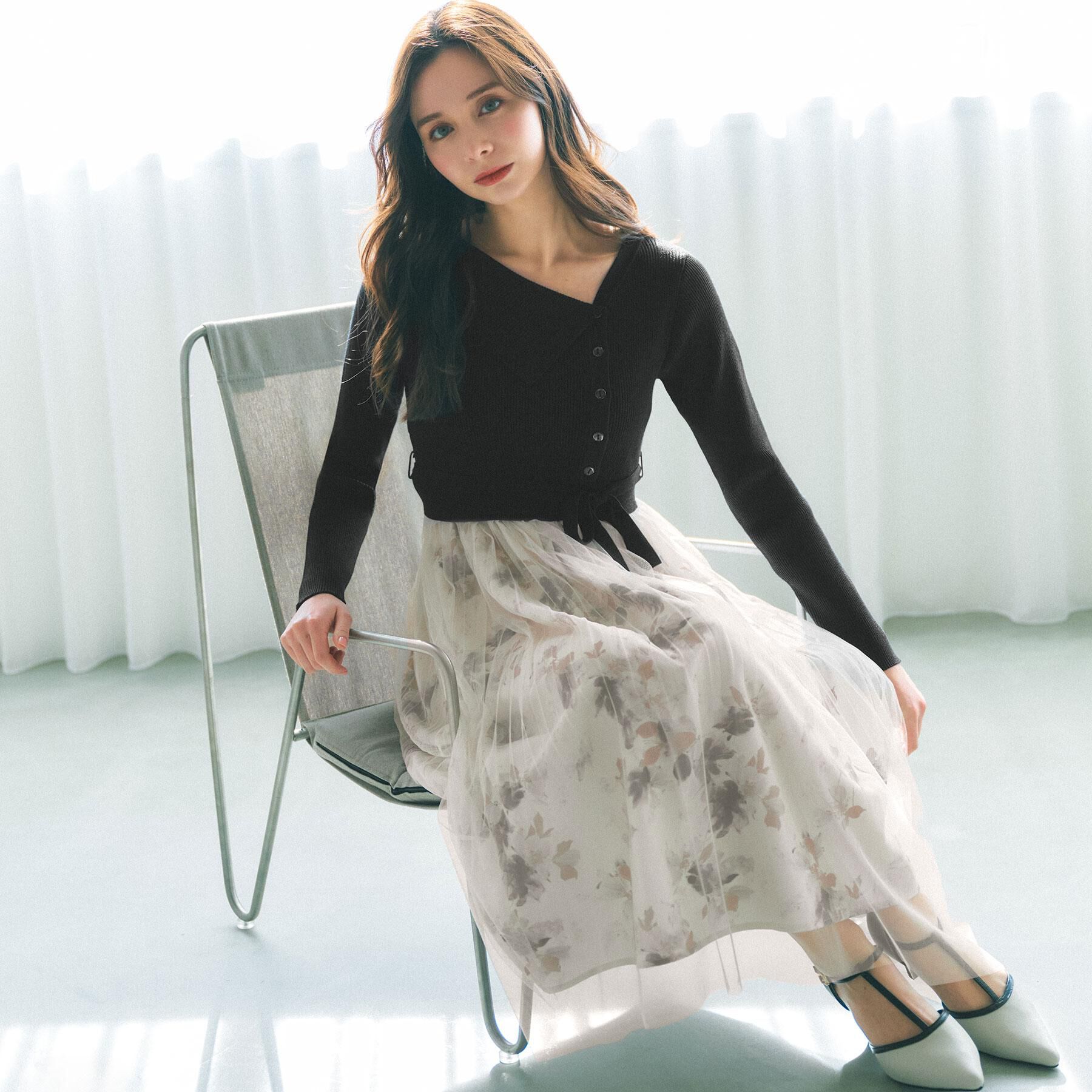 index「ドッキングニットワンピース【洗濯機OK/抗ピル】」|ワンピース|